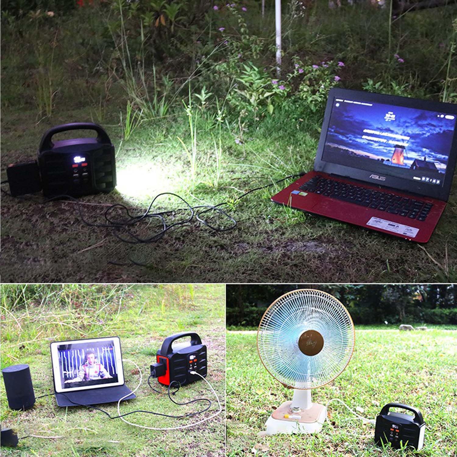 Central Eléctrica Portátil 155WH Generador Solar De 100 Vatios con Salida De Onda Sinusoidal Batería De Emergencia De 42000 Mah para Camping, Viajes Y Apagones