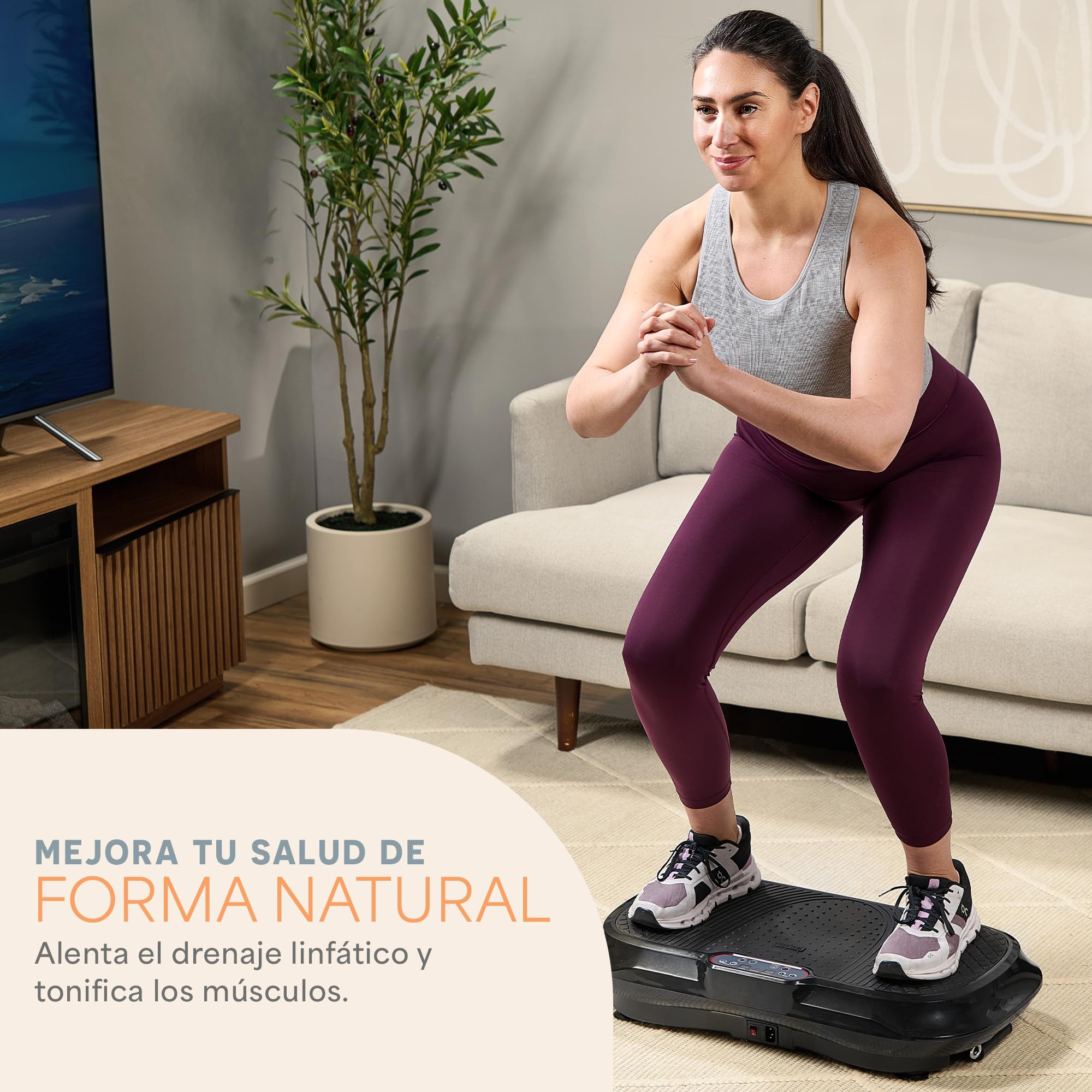 LifePro Waver - Máquina de Ejercicio con Placa de vibración para Entrenamiento Cuerpo Completo, 99 Niveles Velocidad, Bandas Resistencia, Control Remoto, Fitness en casa y Plataforma