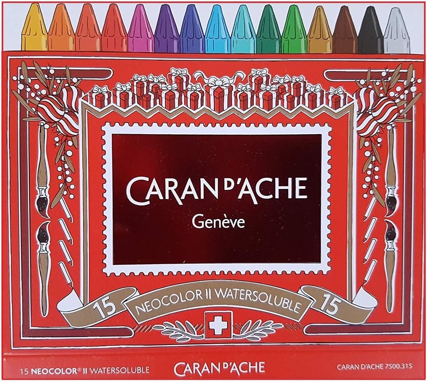 Caran d'Ache Neocolor II Wachspastellkreiden, Aquarellstifte, 30 Stück