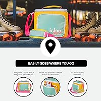 Vista 3 de Igloo Bolsa de Almuerzo Retro Cuadrada Refrigeradora