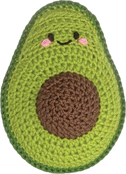 Boye 43-40235 Avocado and Strawberry Stuffie Learn to Crochet Kit for Beginners with 2 Projects, Multicolor, 15 Pieces
