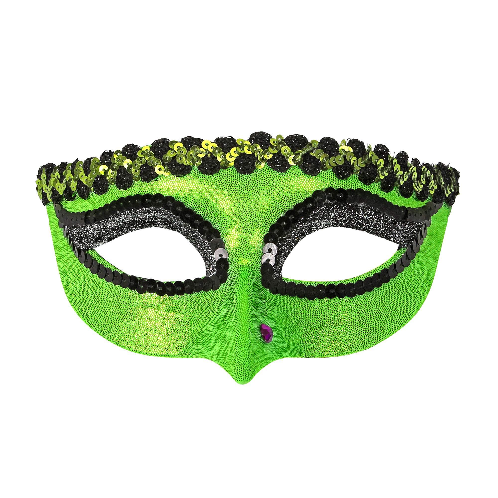 Venezianische Maske Mit Glitzersteinen – Elegante Augenmaske Für Karneval, Halloween & Maskenbälle