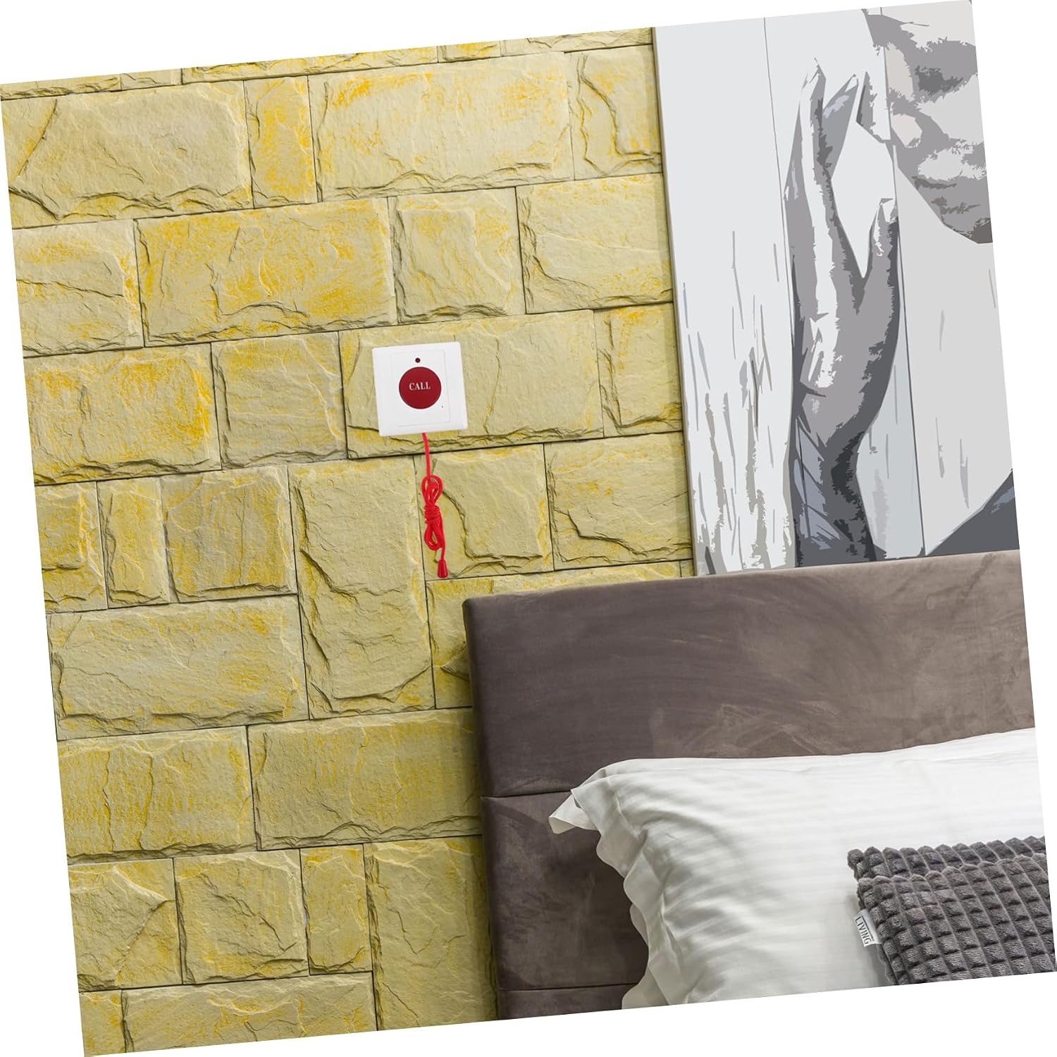 Dual Alarm Emergency Alert Button with Pull Cord for Seniors