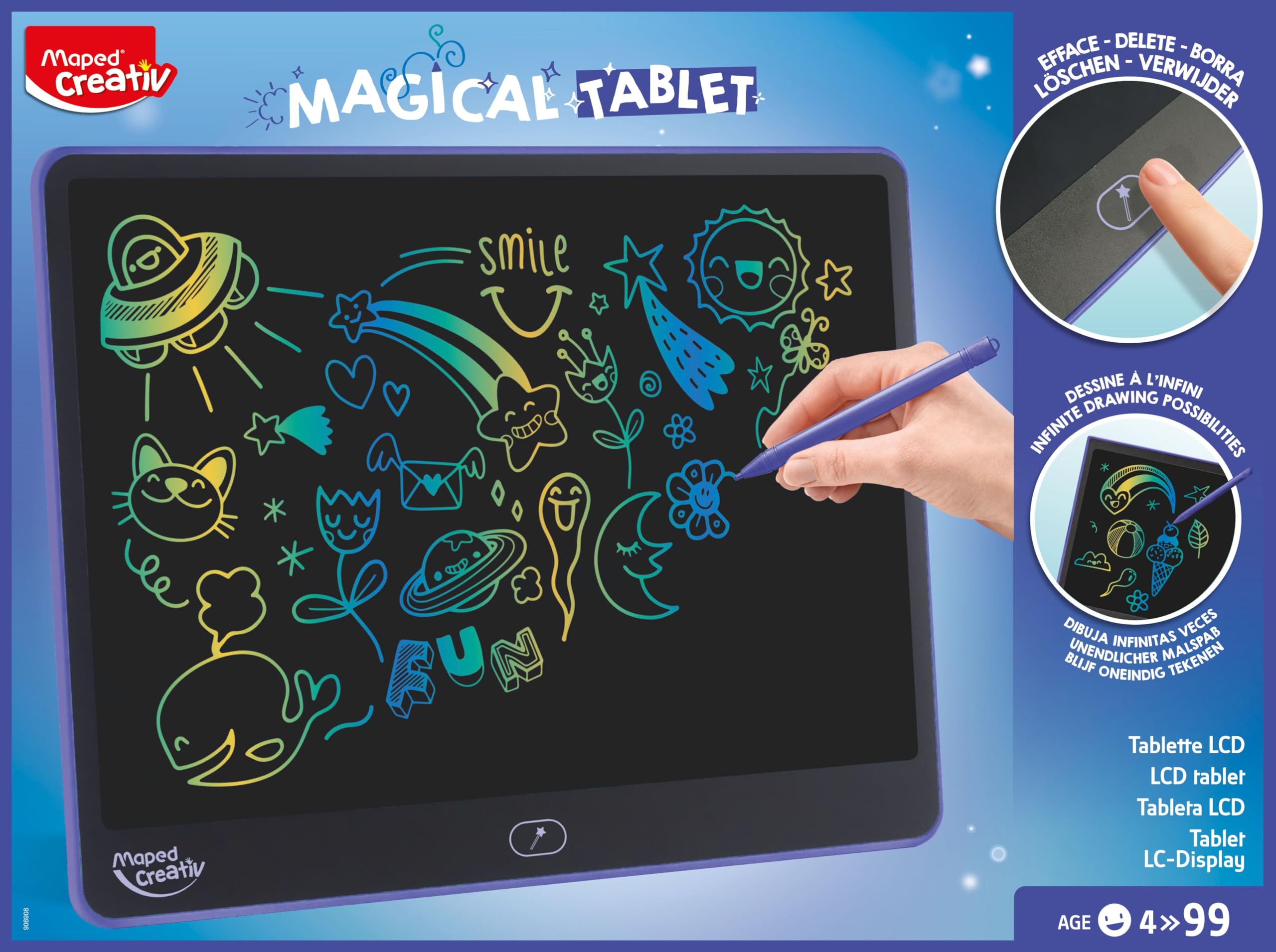 MAPED CREATIV - TABLETTE Magique LCD XXL (16 pouces)
