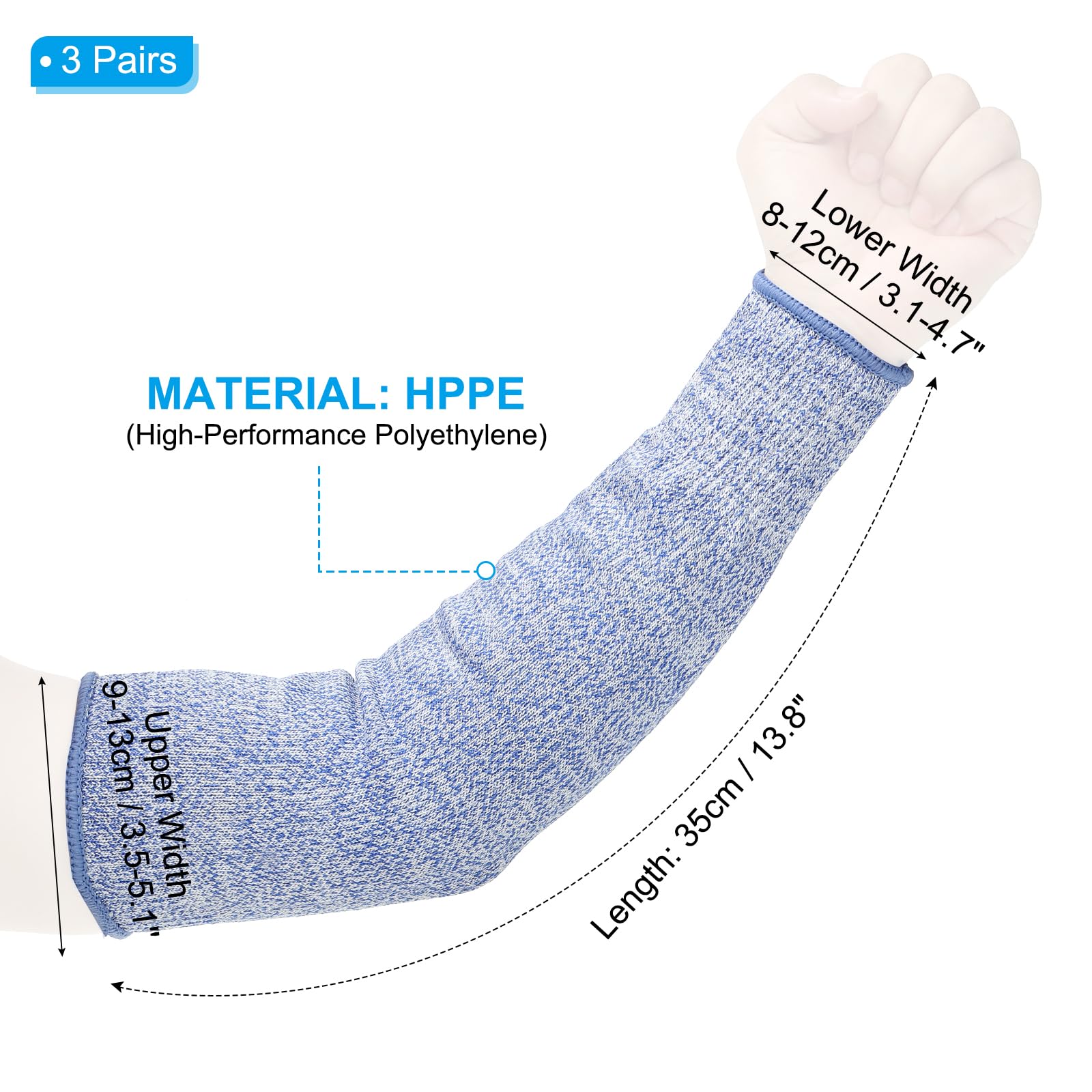 PATIKIL 14 Inch Cut Resistant Sleeve - Image 2