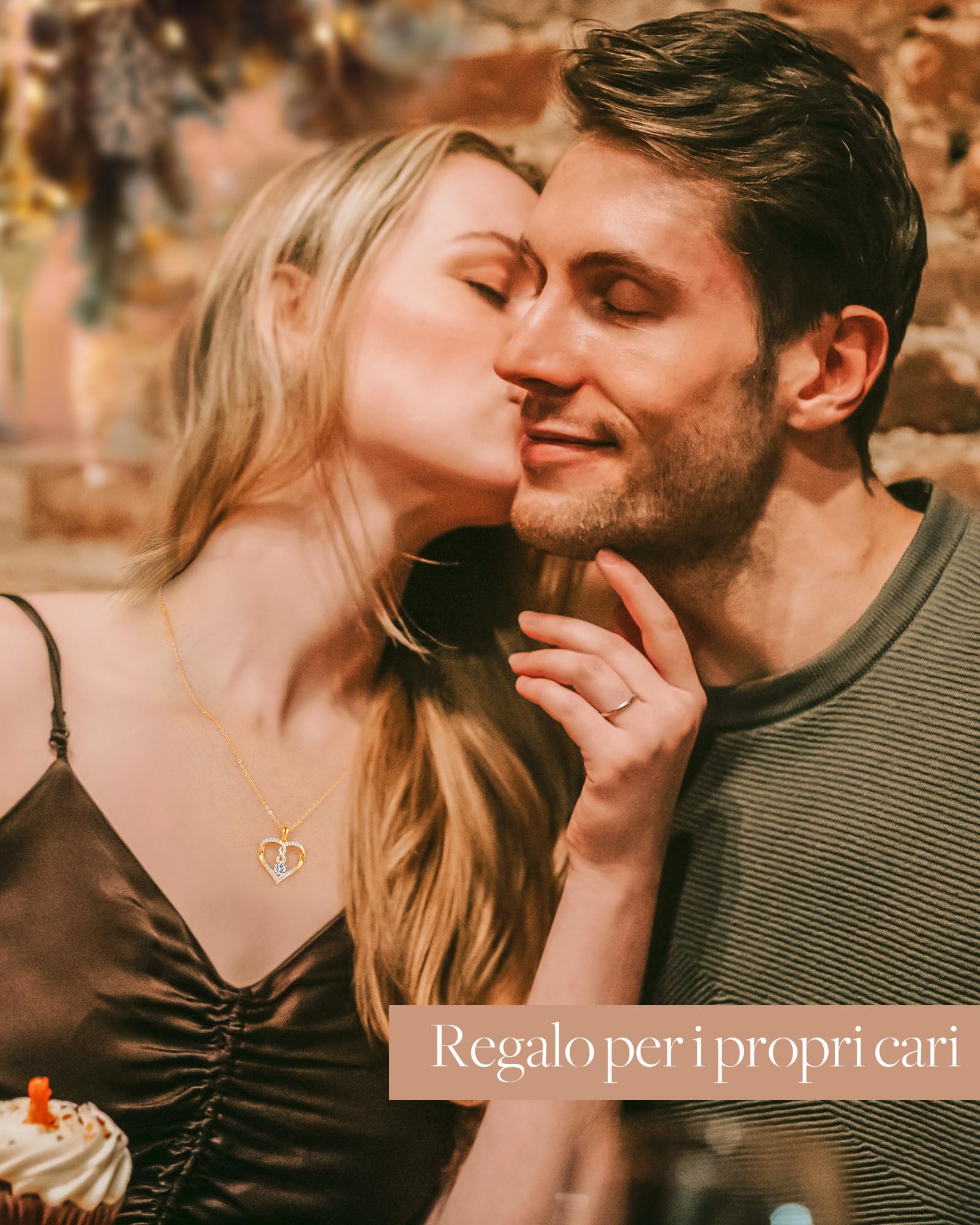 LOUISA SECRET Collana Donna Collana Cuore Infinito, Collana Donna Argento 925 Collane Gioielli Donna Regalo Idea Natale Compleanno Festa Della Mamma Compleanno Anniversario Valentin's Day