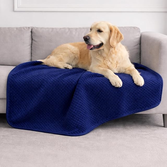 Dreamzie Manta Perro Impermeabile 100x120cm - Manta para Perros Reversible y Lavable a máquina