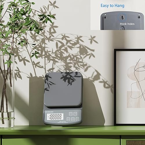 Miniatura 6 de Báscula postal de alta precisión de 26 libras0.03 oz para cocina con soporte, tara y PC, báscula de envío portátil para paquetes, pequeñas empresas