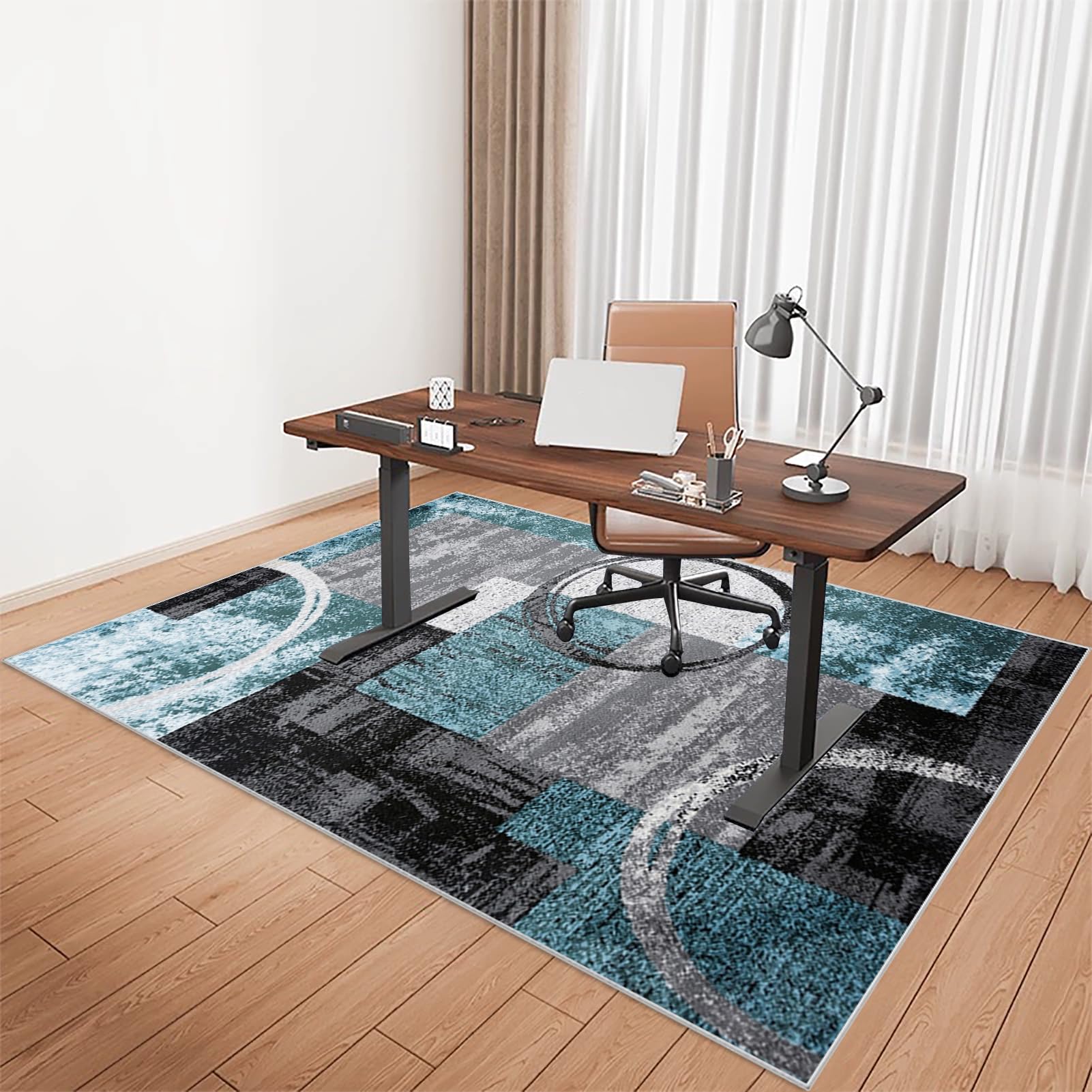 Desk Chair Mat for Low Pile Carpet, Gaming Office Computer Chair Mat for Hardwood Floors Carpet Wooden Floors Office Chair Mat for Carpet Floors, Easy Glide Carpet Protector Chair Mat 140 x 160 cm