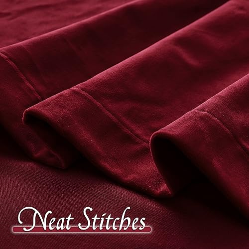 Miniatura 20 de RYB HOME Juego de 2 paneles de cortinas de terciopelo malva, cortinas y cortinas para oscurecer la habitación, con aislamiento térmico, decoración