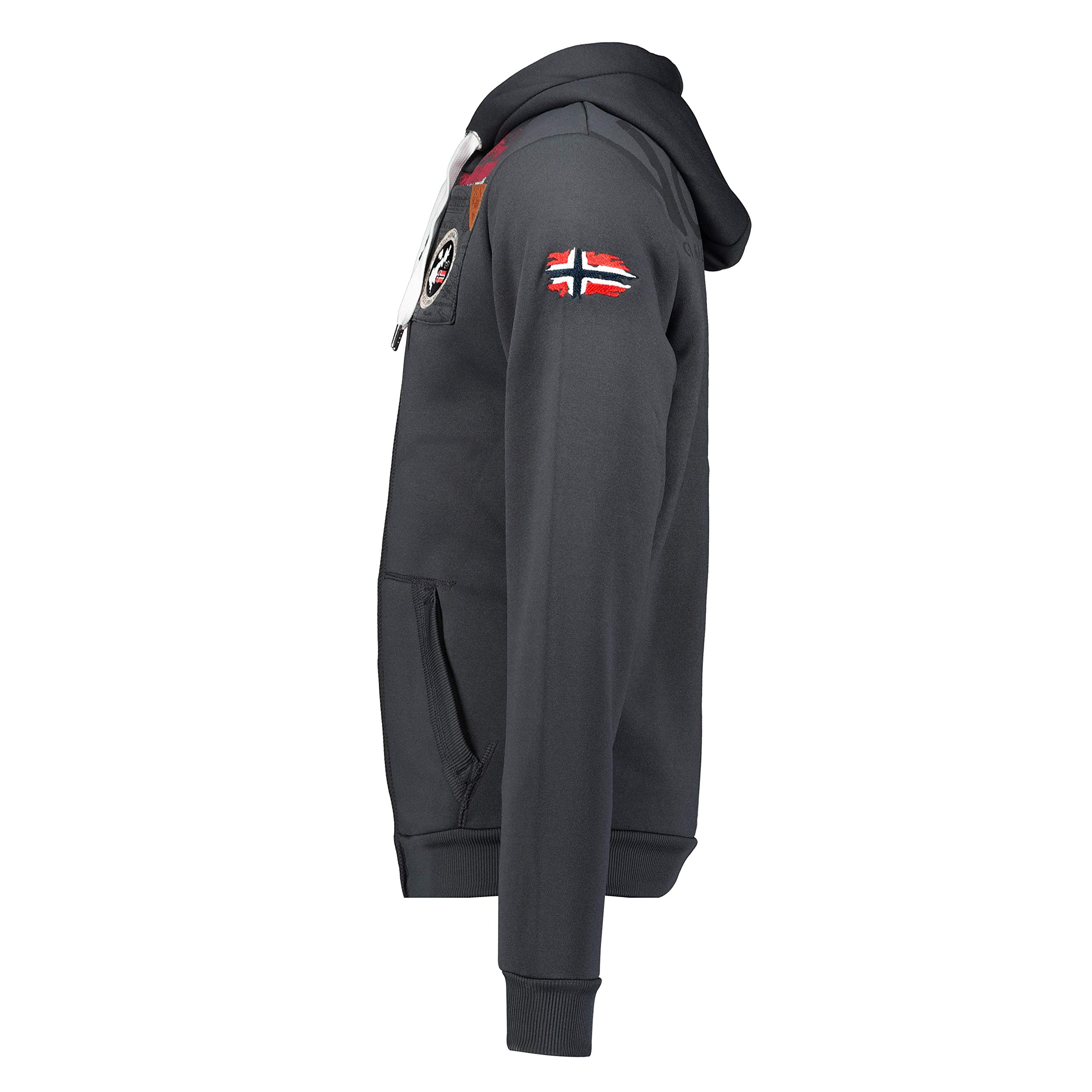 Geographical Norway Fespote Men - Hoodie Herren mit Kapuze Zip Tasche Känguru Mann - Pullover Sweatshirt Warm Langarm - Hoody Männer Jungen Frühling Sommer Herbst Winter