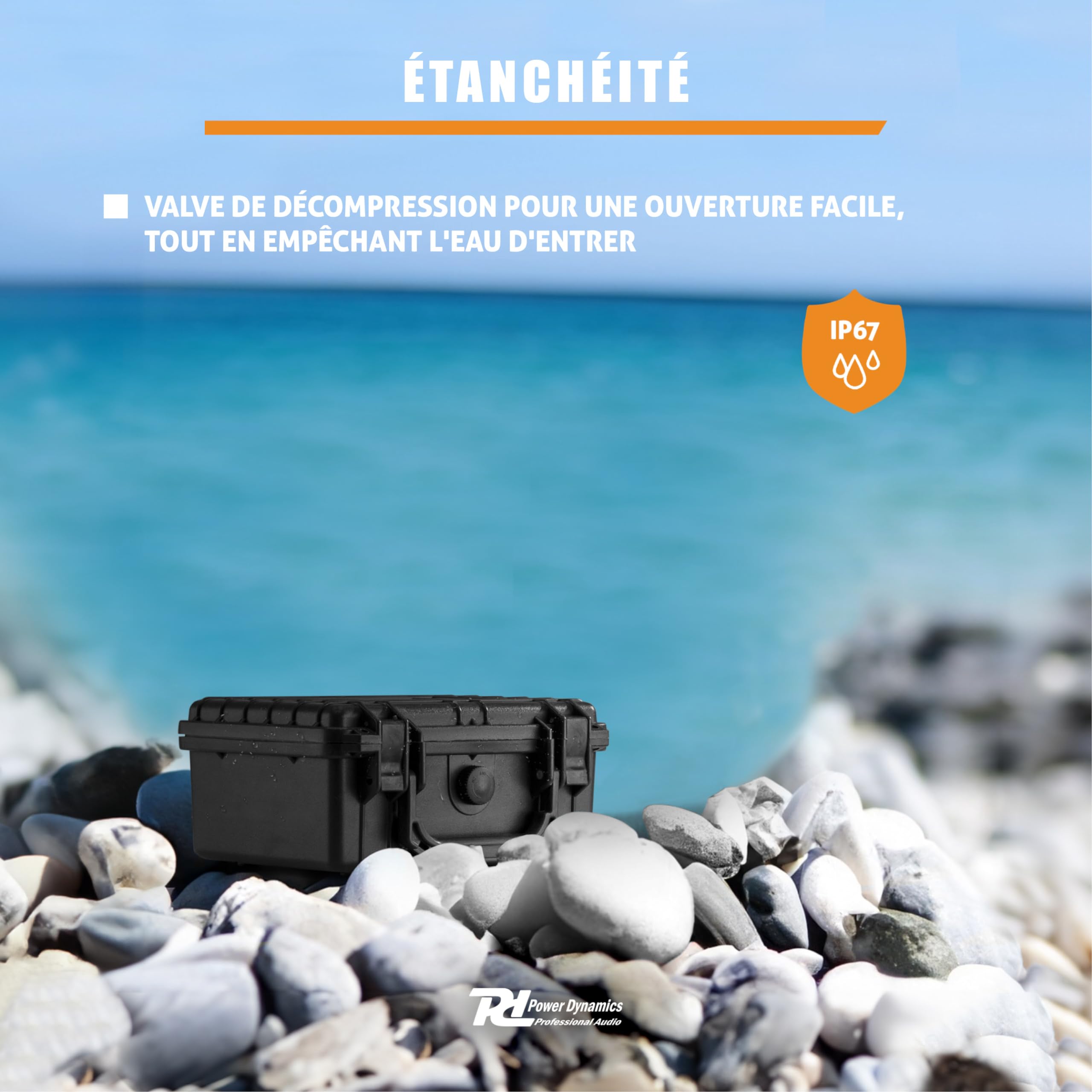 Power Dynamics GIGCase2 Valise de Protection - Antichocs, Résistante à l'Écrasement, Étanche à l'eau et à la Poussière IP67, Idéal pour Transporter Vos Équipements de Valeurs en Sécurité