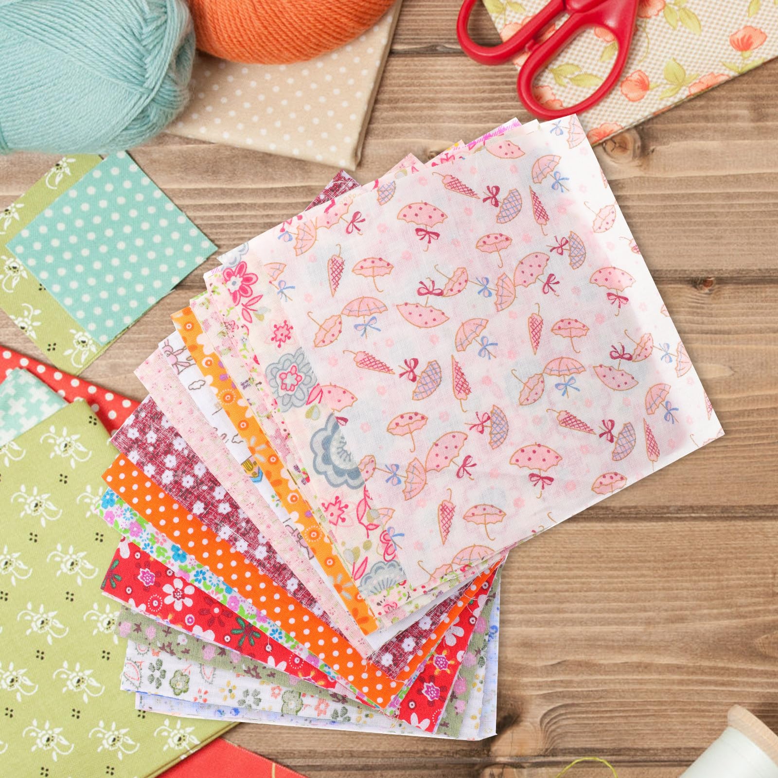 ARTIBETTER 100 Pezzi Tessuto Per Tessuto Per Trapuntatura Trapunte Patchwork Cucito Quadrato Materiale Stampato Per Trapunte Tessuti