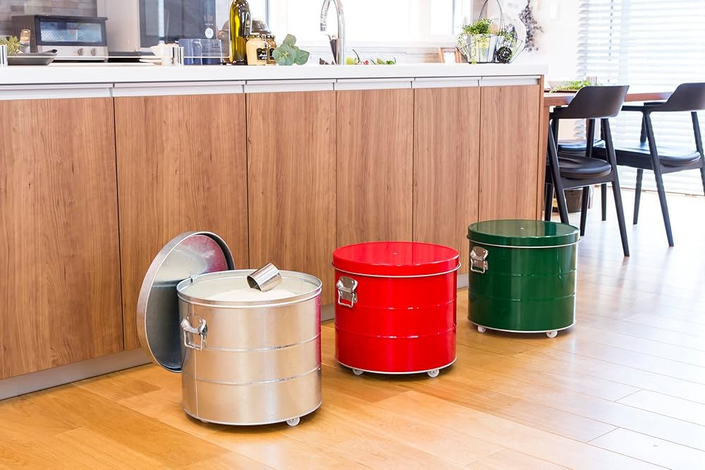 Amazon.co.jp: OBAKETSU 渡辺金属工業 オバケツ ライスストッカー 20kg Amazon.co.jp: OBAKETSU 渡辺金属工業 オバケツ ライスストッカー 20kg