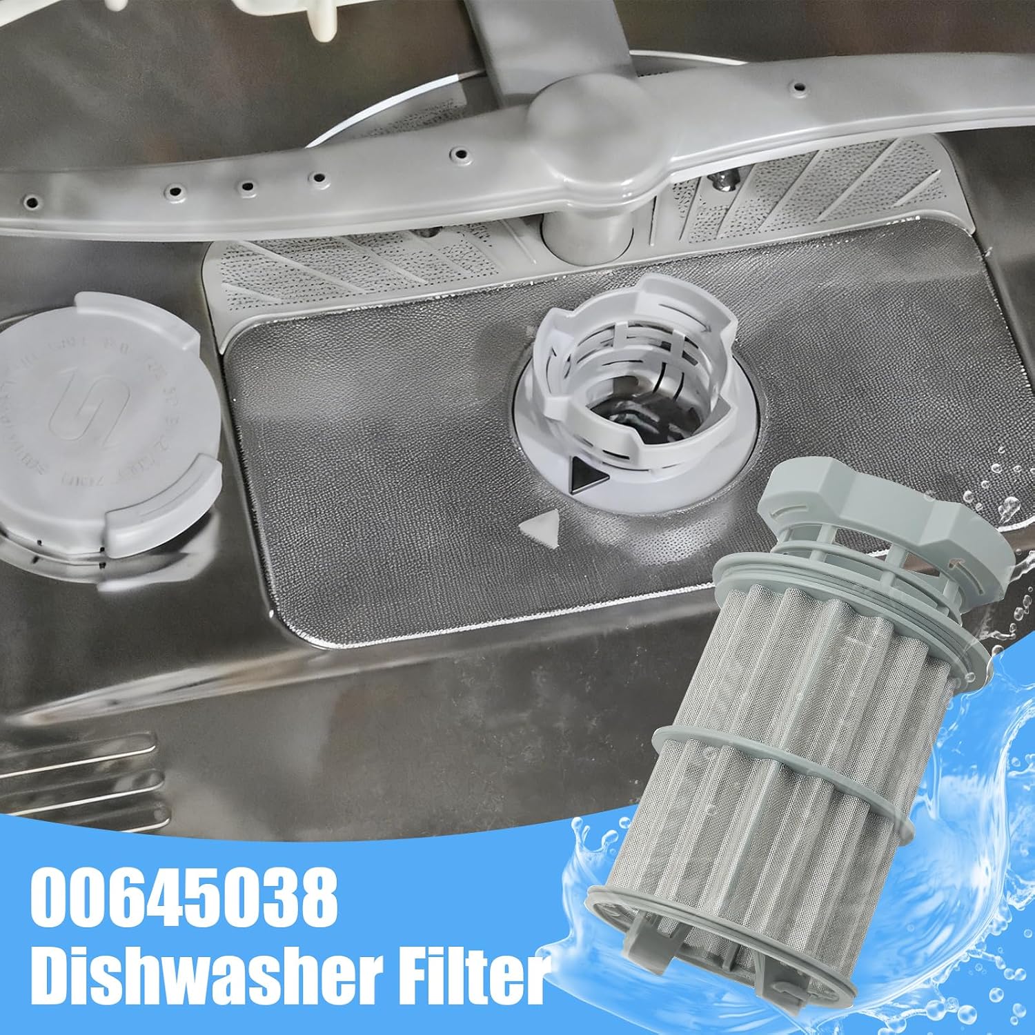 00645038 645038 Dishwasher Filter Replacement for Bosch, Kenmore, Thermador, Gaggenau Dishwasher