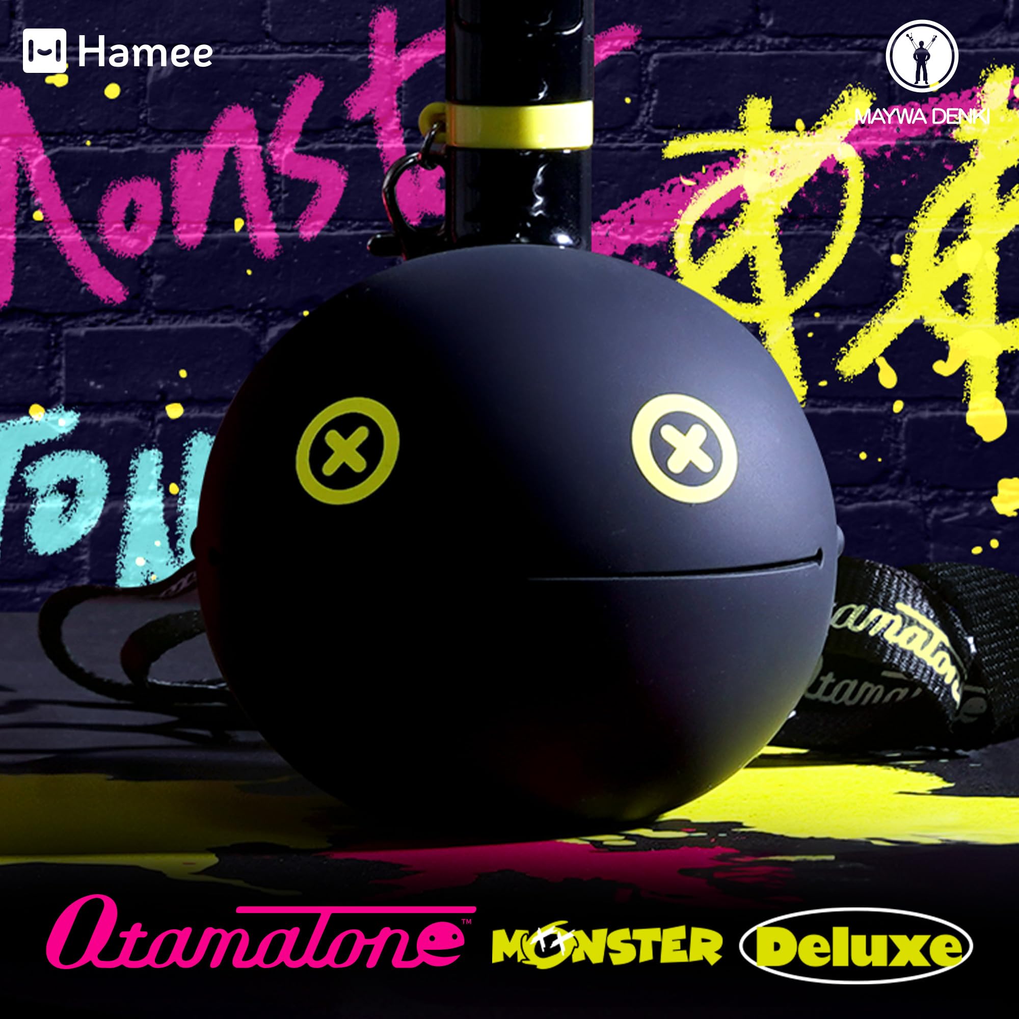 Otamatone Deluxe Electronic Musical Instrument for Adults Portable Synthesizer Digital Electric Music from Japan by Maywa Denki Cool Stuff Gifts, Monster (Lime Green) [English Manual]