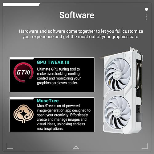 ASUS Dual GeForce RTX 5060 Ti 16GB GDDR7 Blanche OC Edition Carte Graphique - 7