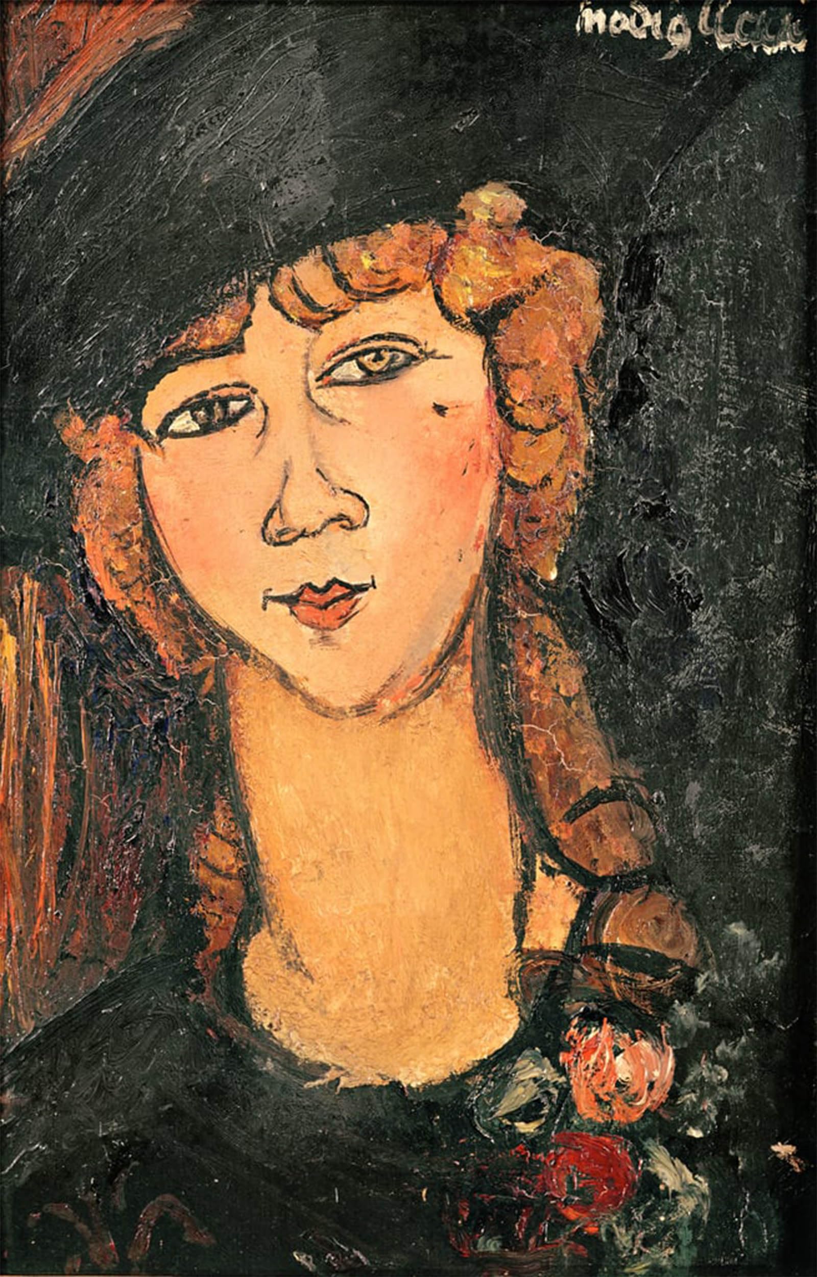 Serendipitp No Frame Vintage Picture Print On Canvas Wall Art Poster Lolotte By Amedeo Modigliani Artwork Print Poster For Wall Decor 60X90cm