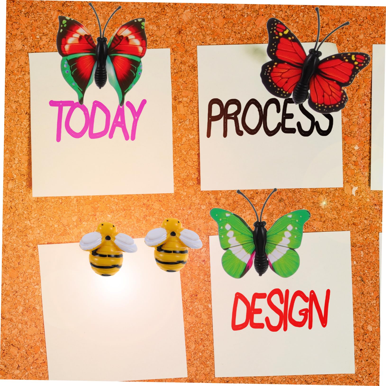TEHAUX 120piezas Chinchetas Decorativas De Abeja y para Tablero De Corcho De Multifuncionales para Fotos y Notas para Decoración De Paredes y Mapas