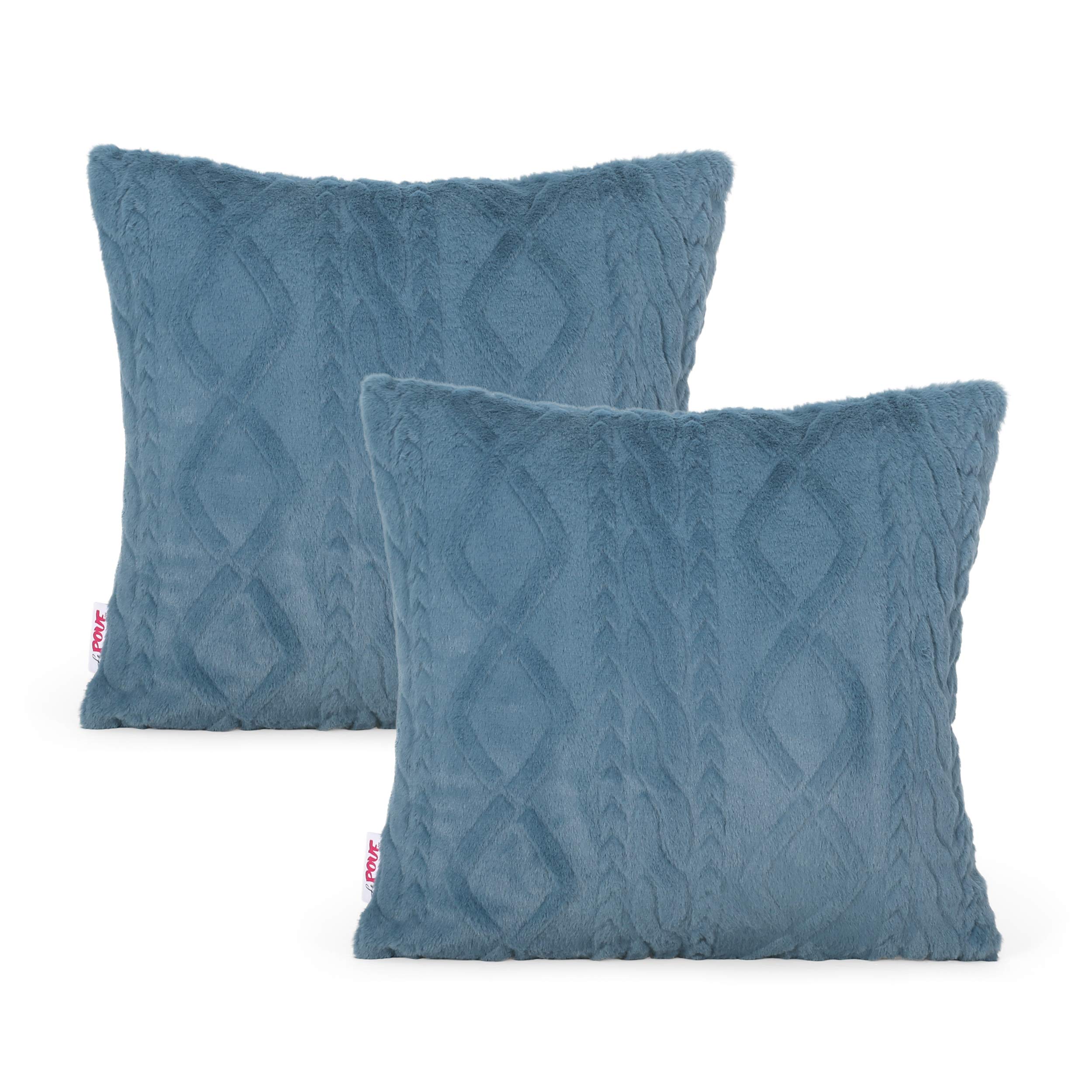 Christopher Knight Home Vanessa Throw Pillow (Set of 2), 2 Piece Set, Dark Teal
