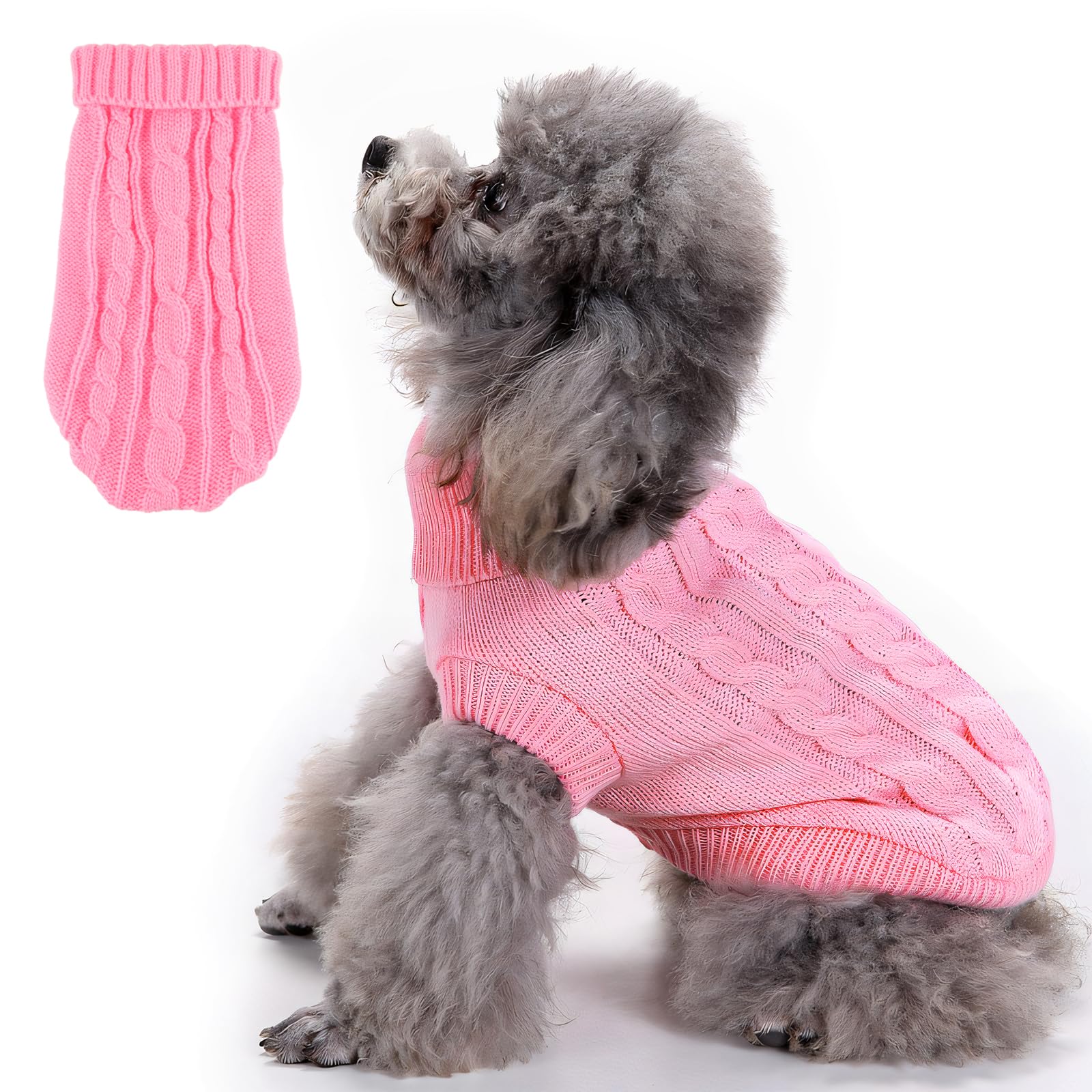 Jersey Perro Pequeño, ACTOYS Ropa Perro Pequeño, Suéter Cálido para Perros, Navidad Mascotas suéter Invierno, para Perros Pequeños, Medianos, Gatos