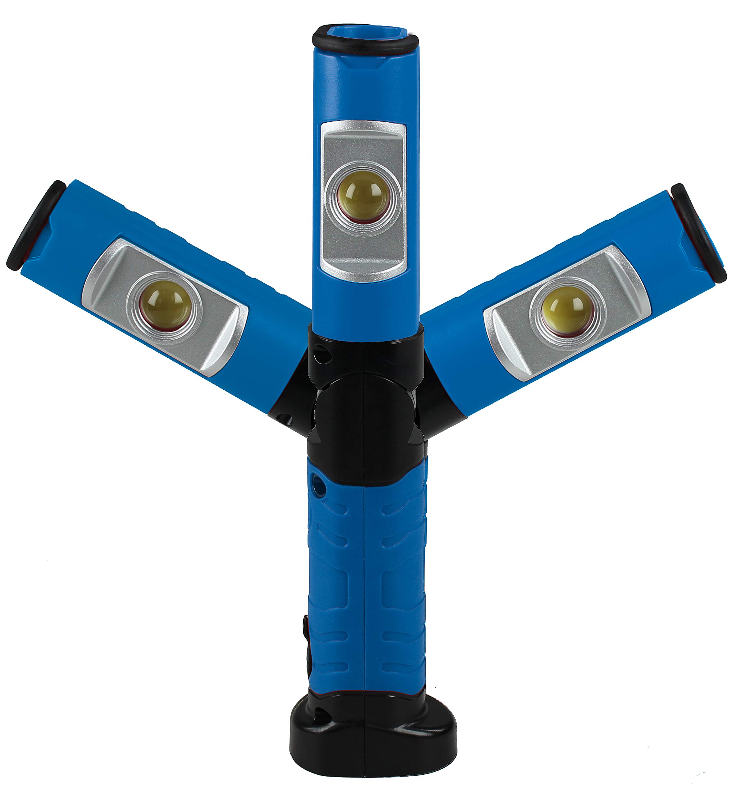 as - Schwabe 42808 LED AKKU-Handlampe. Arbeitsleuchte 3W COB+1W SMD EVO7, Blau