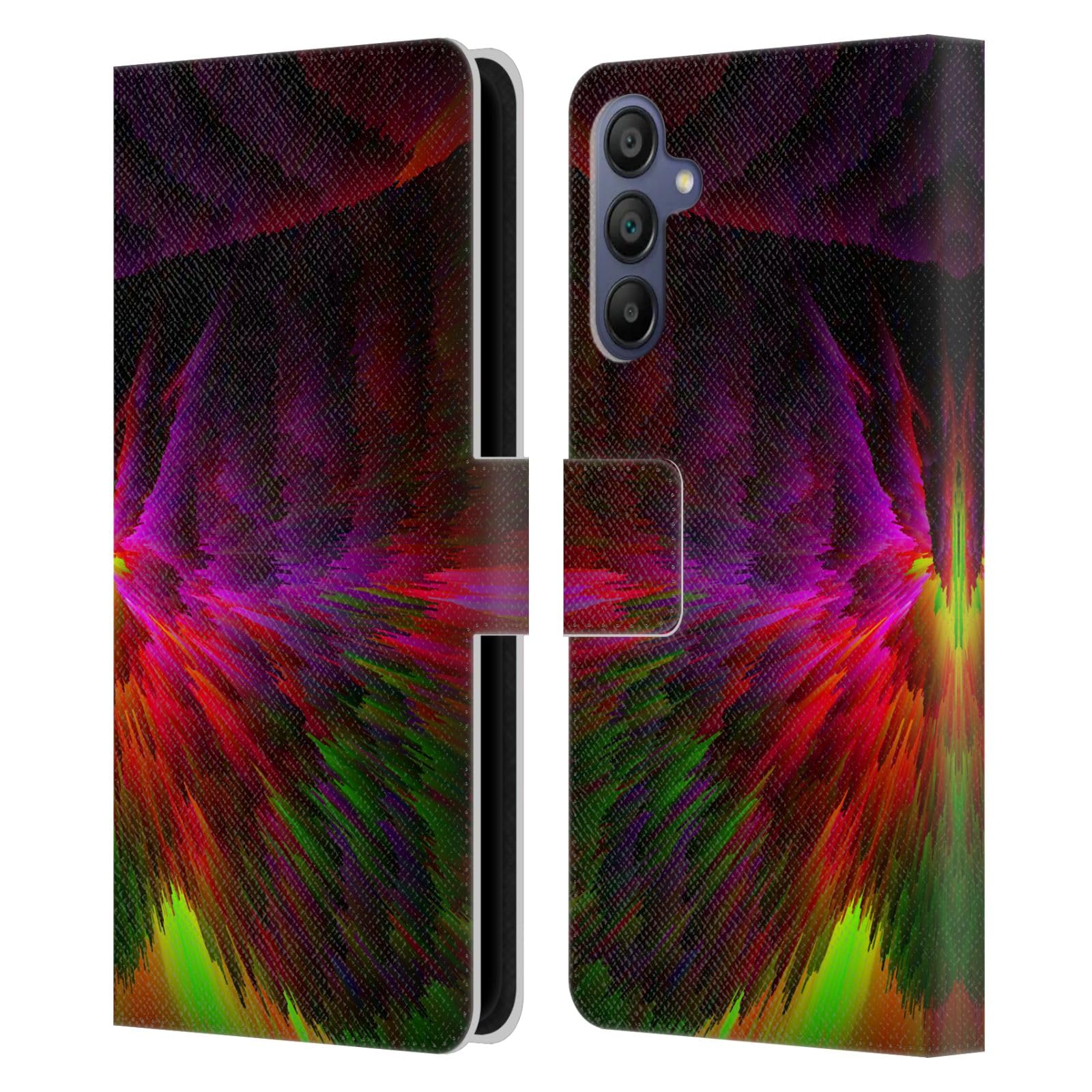 Carcasa de cuero tipo libro para Samsung Galaxy A15 que evita arañazos y caídas 7