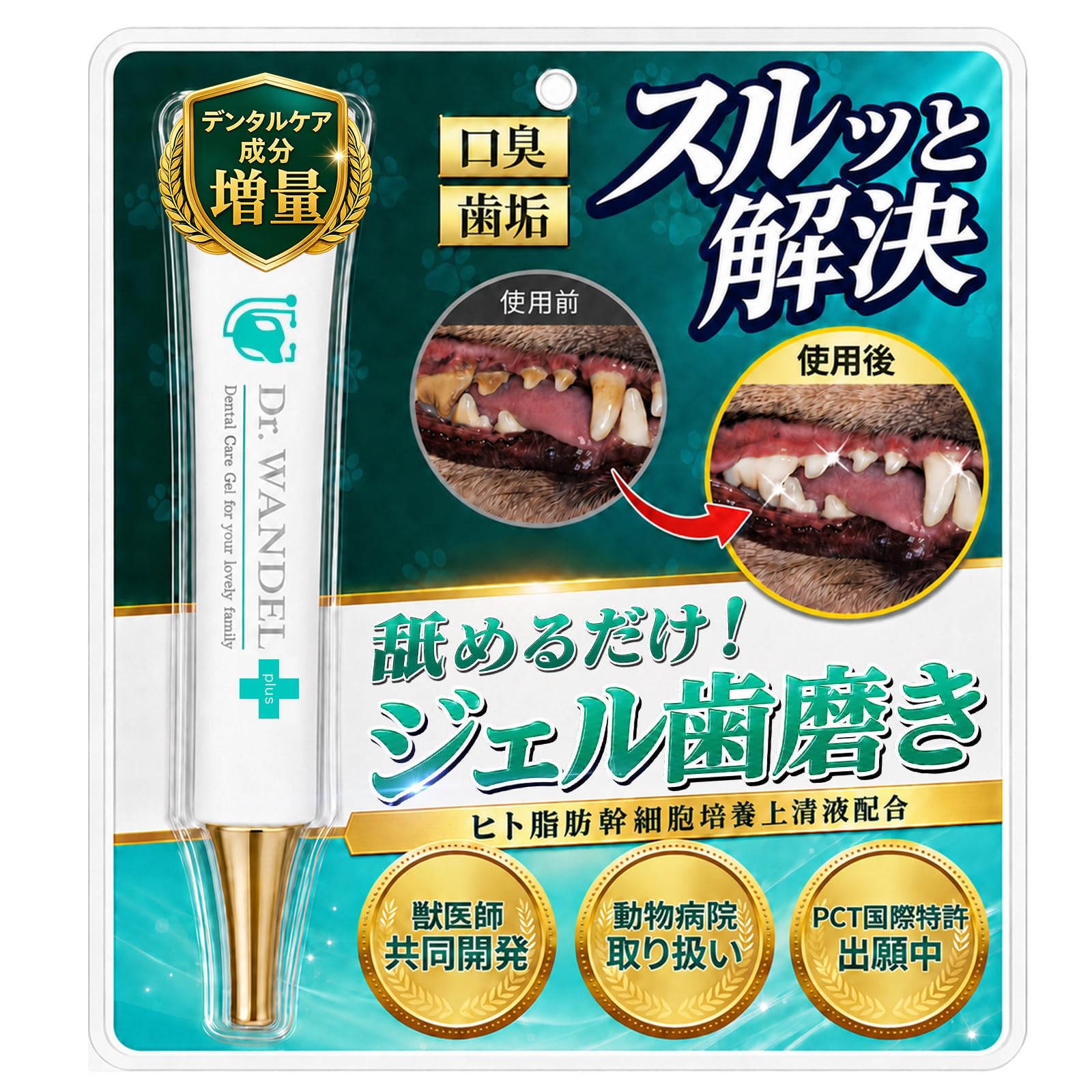 Amazon.co.jp: ワンデルプラス Dr.WANDEL plus 30g1ヵ月分 [ 犬 歯磨き