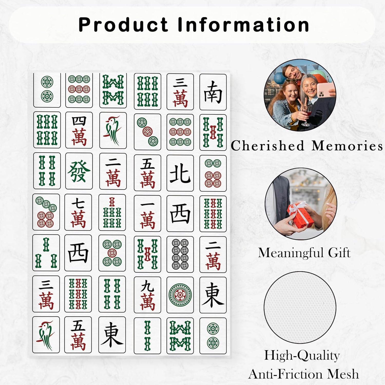 Mahjong Gifts Photo Album 4x6, Gifts for Mahjong Players Lovers Photo Album Memory Book Keepsake with Hold 36 Pictures for Family Graduation Wedding Anniversary Travel Vacation - Image 6