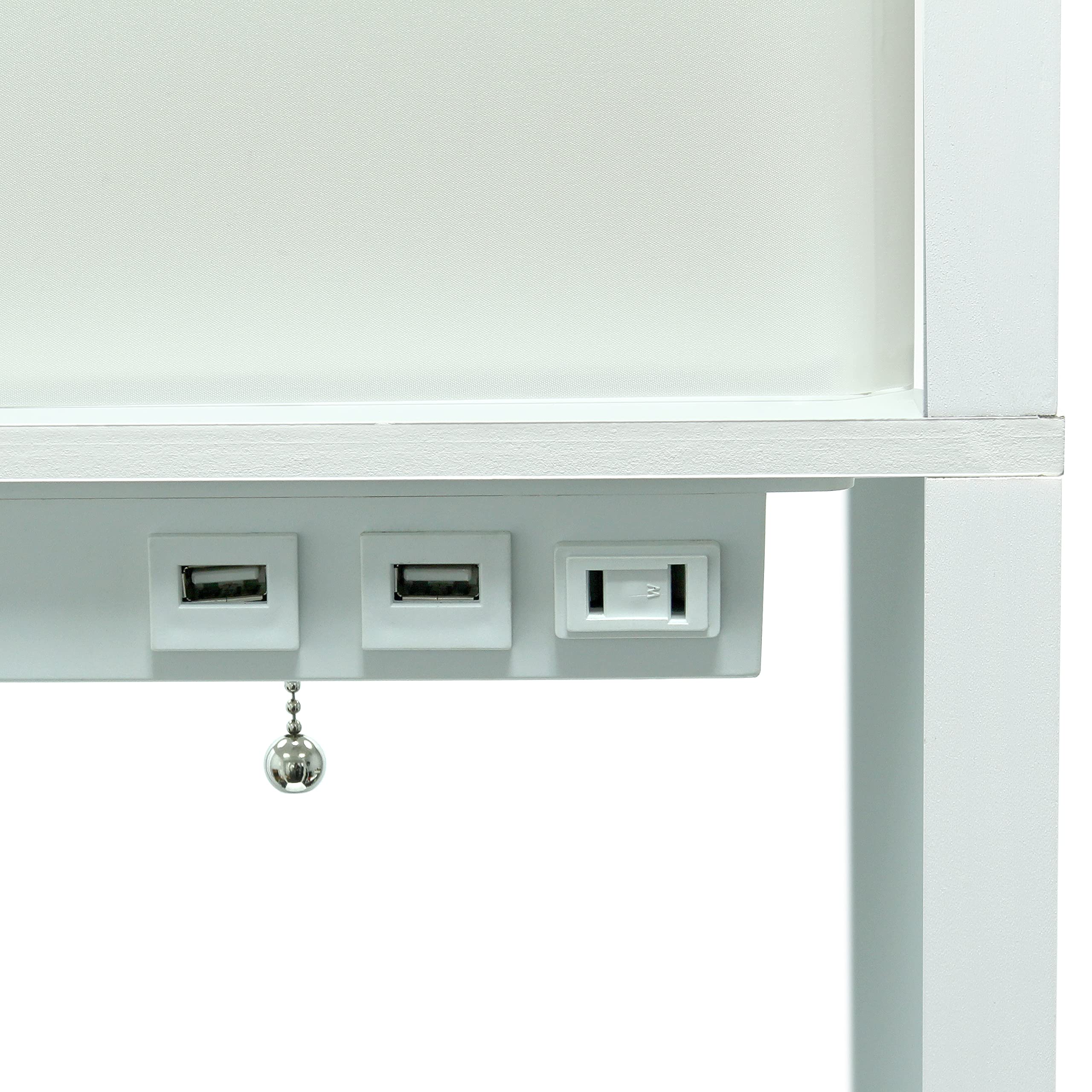 Stehlampe Mit 2 USB-Anschlüssen & Regalen – Stylischer Stauraum Mit Lademöglichkeit