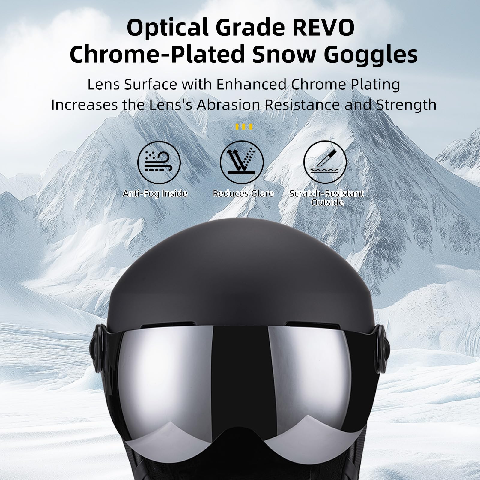 Kask sportowy Hominas Snow Pogrubiona skorupa PC i podszewka EPS
