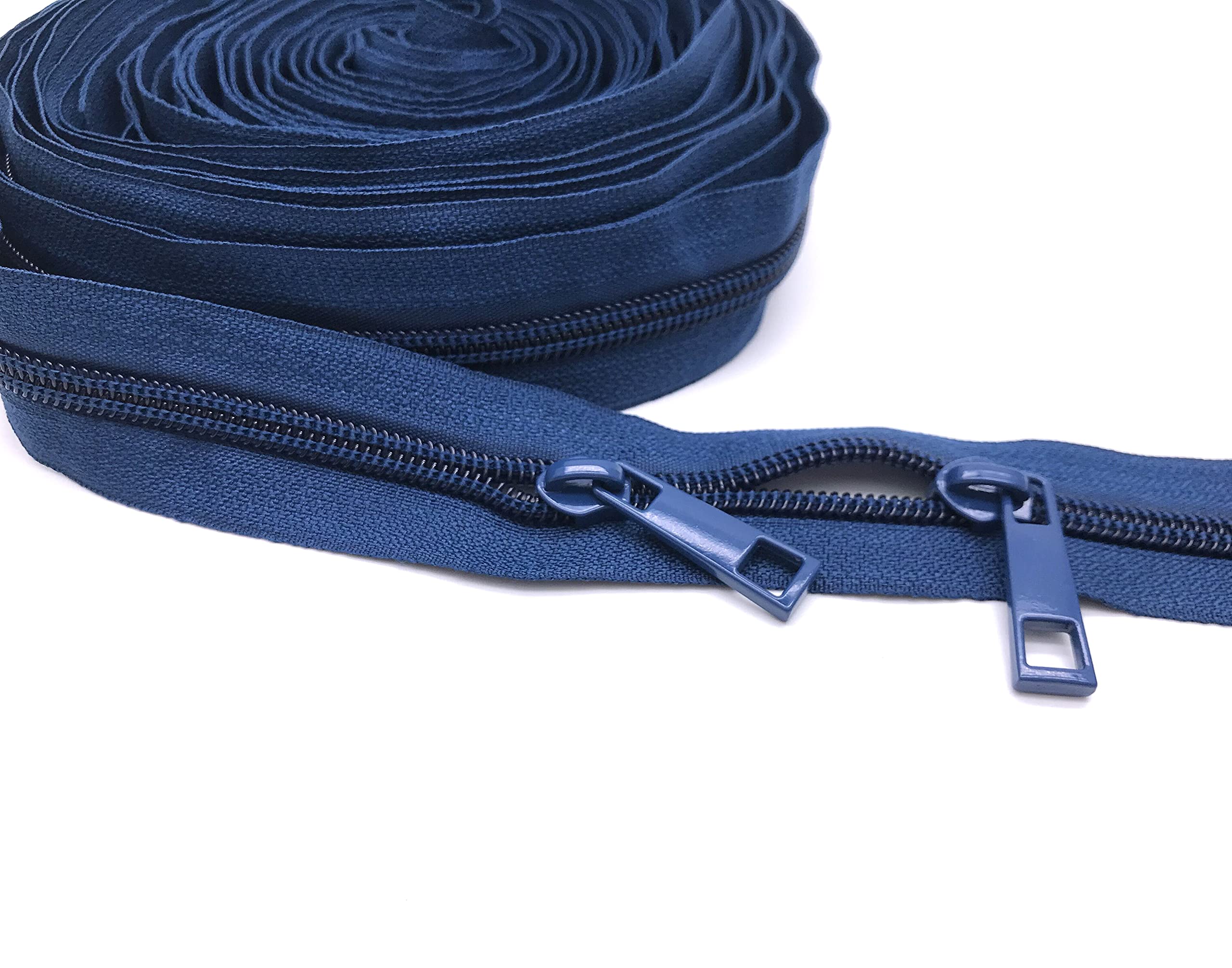 Amazon.com: Goyunwell #5 Navy Blue Zipper Tape Zippers by The Yard