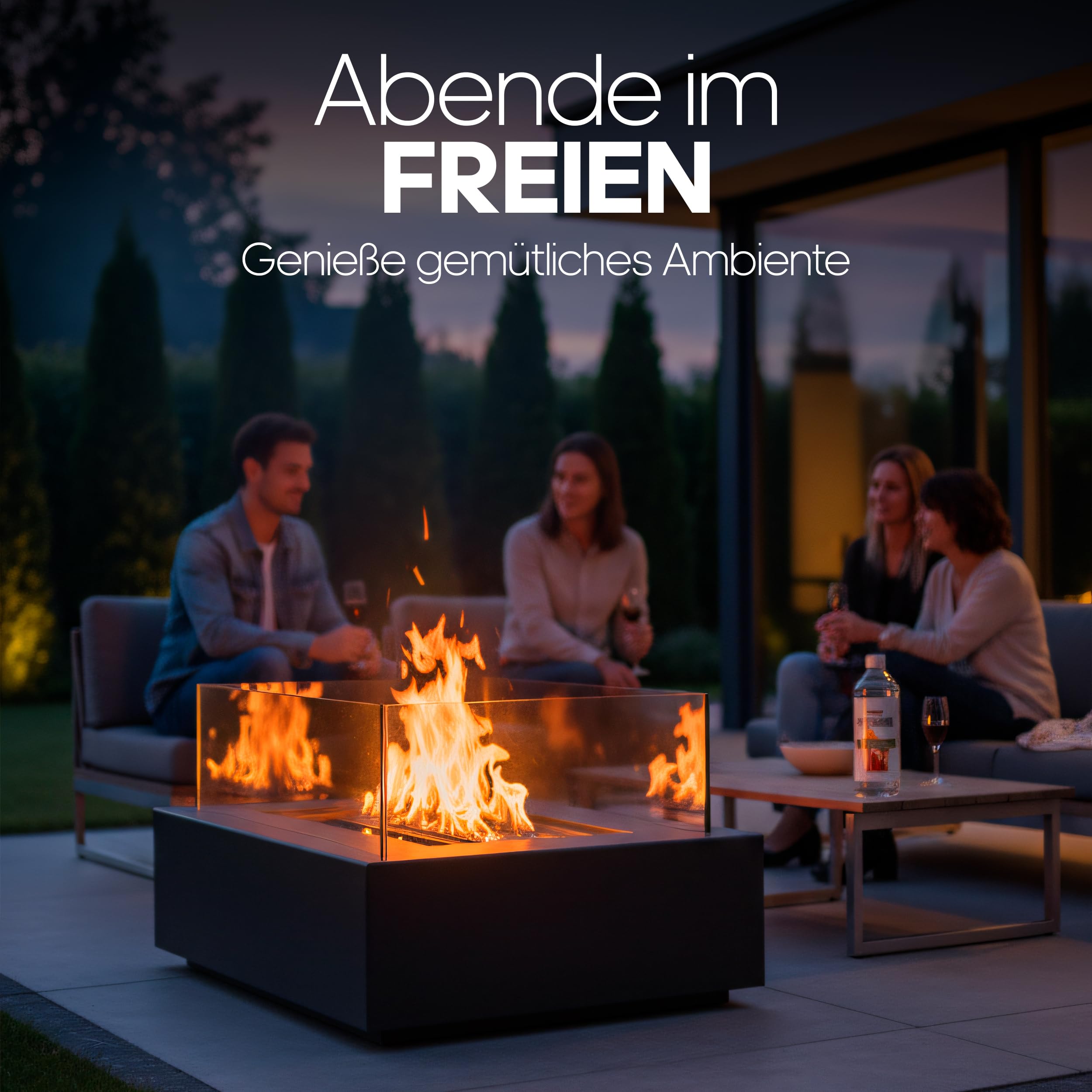 HaA Bioethanol 96,6% Premium 1 Liter – Für Bioethanol Kamin & Tischfeuer Indoor – Bio Ethanol für Tischkamin Indoor & Outdoor - Geruchsarm & rückstandsfrei – aus nachwachsenden Rohstoffen