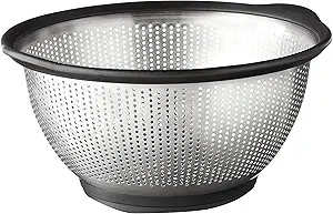KitchenAid Stainless Steel Colander, 5 Quart, Black