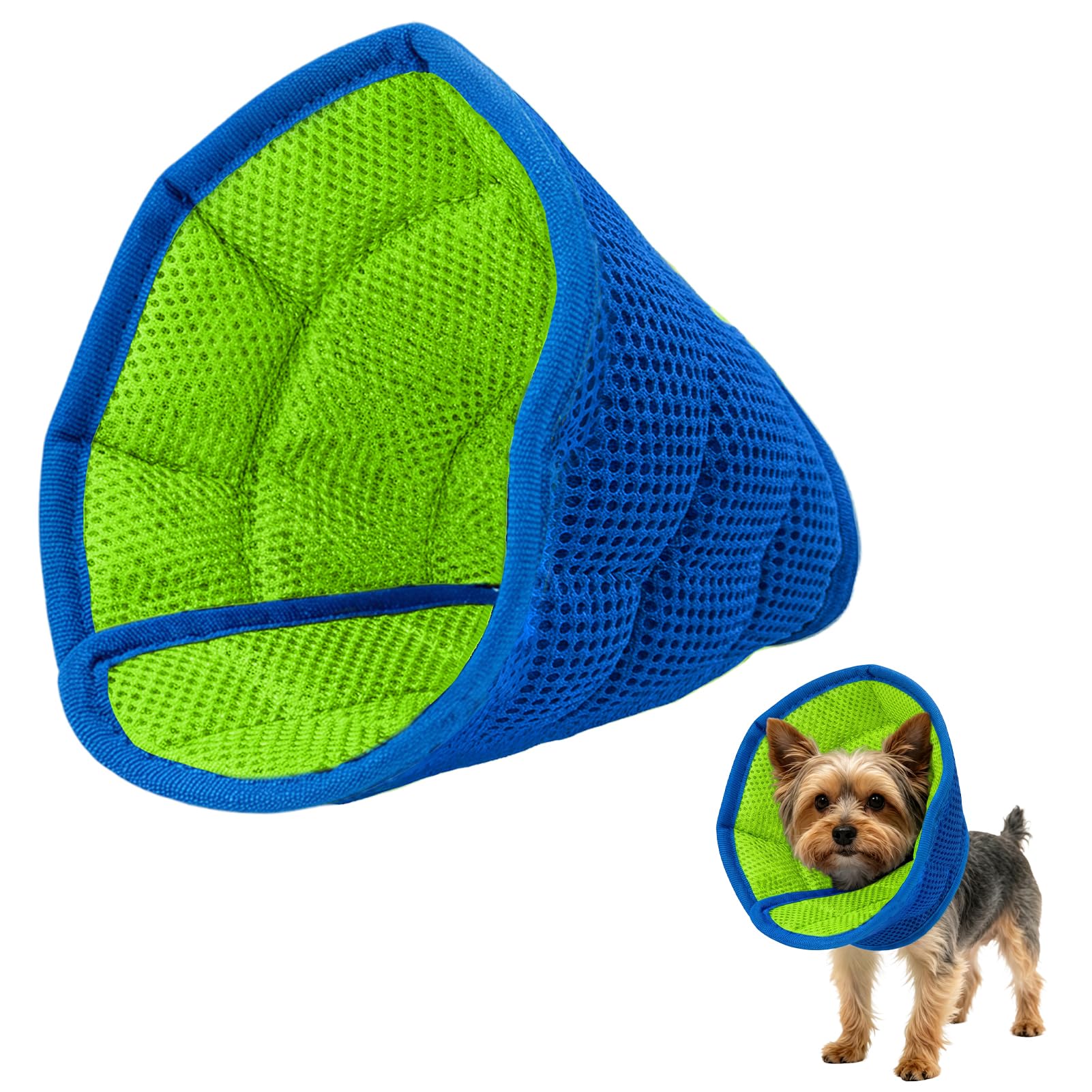Adjustable Dog Cone, Anti-Bite Buster Collars for Dogs After Surgery, Breathable Mesh Dog Donut Collar Soft, Lightweight Cone for Dogs Prevent Licking