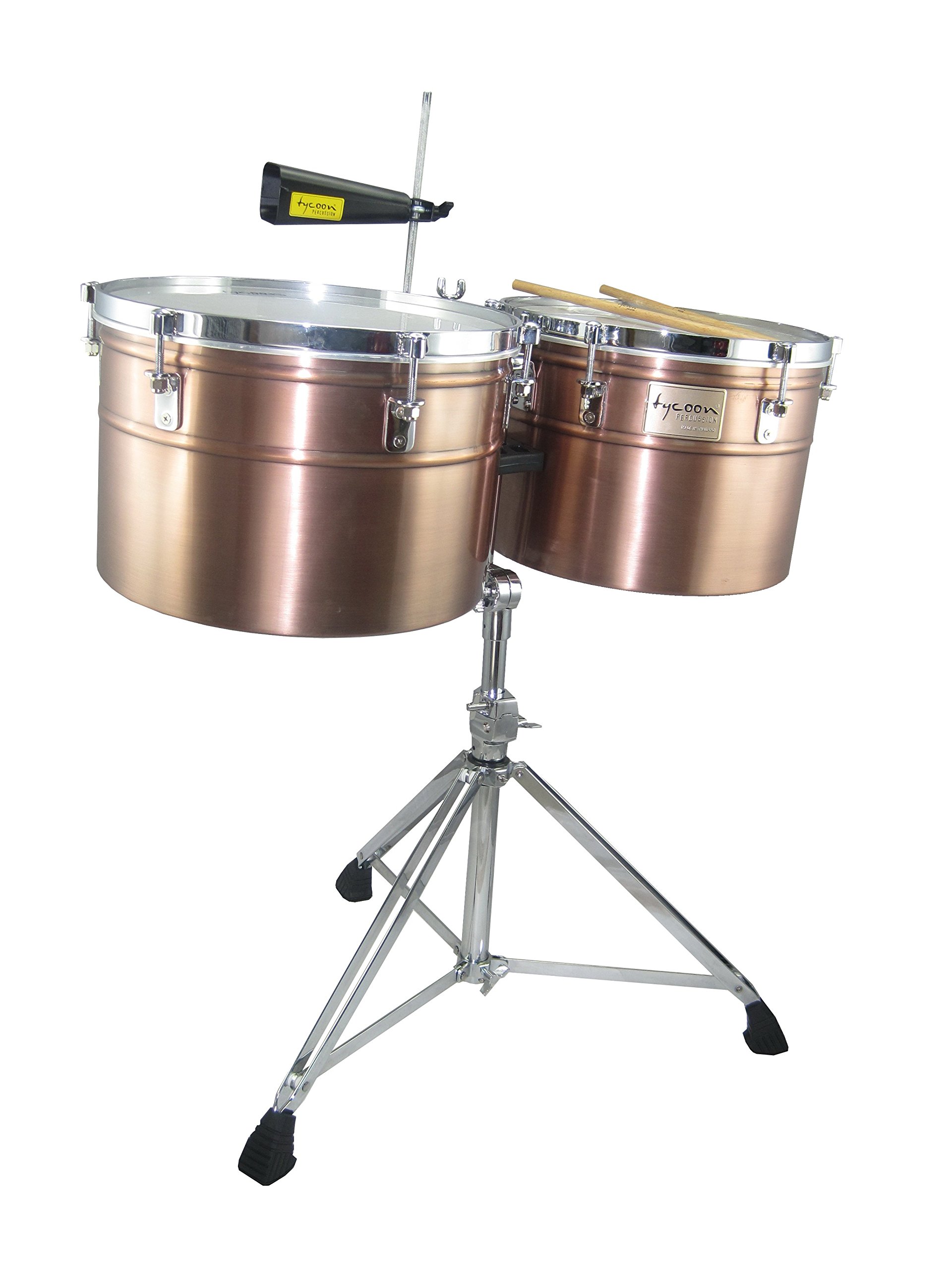 Pearlパール コパー ティンバレス 14インチCopper Timbales Amazon.com: Tycoon 14