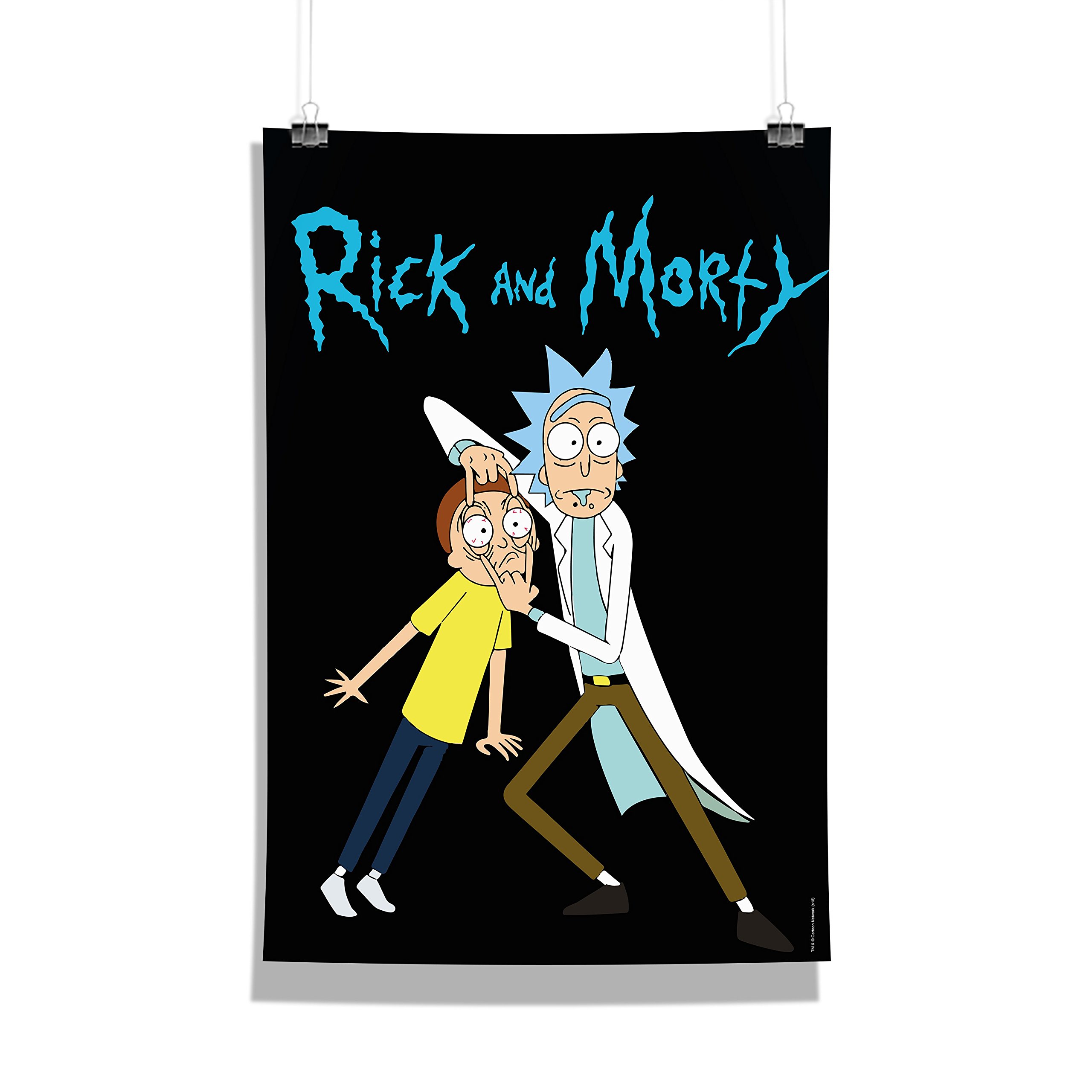 MCSID RAZZ Rick and Morty Eyes Opening Design Poster Officially Licensed by Turner Entertainment Co for Home/Office (Multicolor, 12 x 18).