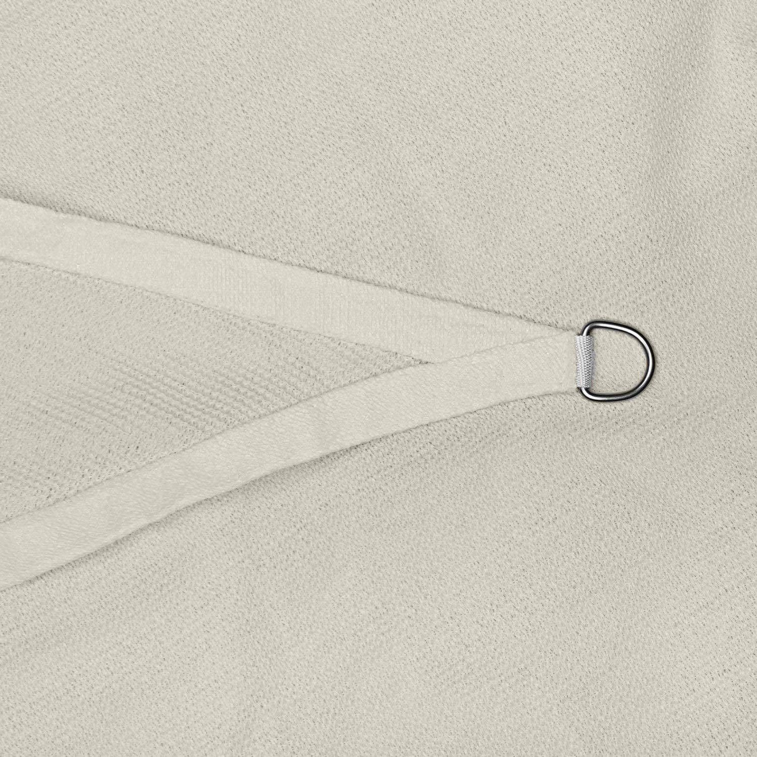 anndora Sonnensegel luftdurchlässig 3 x 3 m - Farbe Creme - quadratisch - Material HDPE