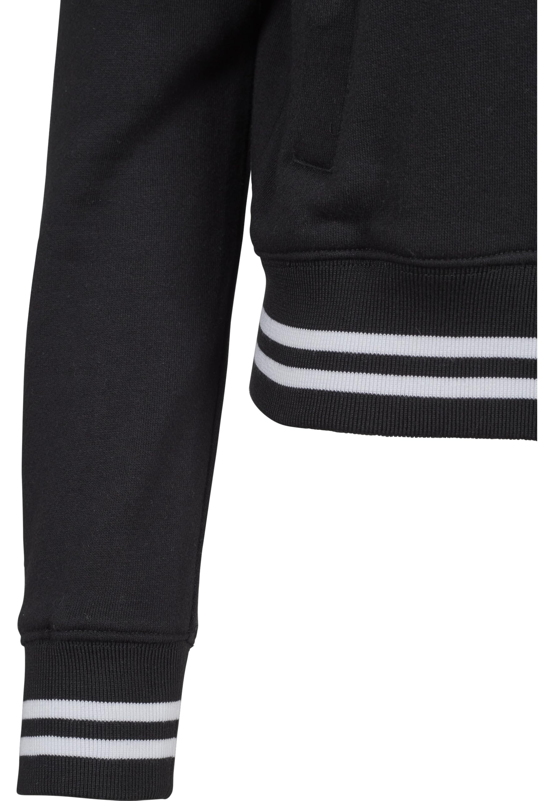 Urban Classics Ladies College Sweat Jacket Donna Giacca in stile College nero/bianco