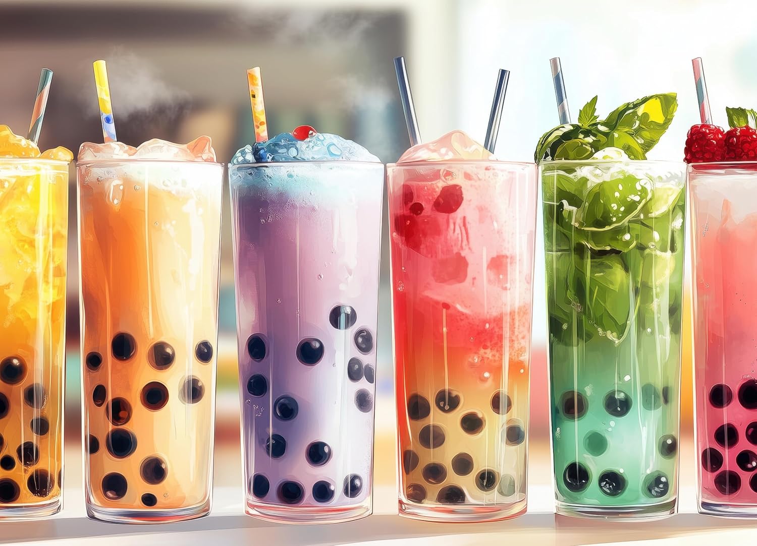 Snappy Puzzles Boba Time! | 1000-Piece Jigsaw Puzzle for Adults | Made in The USA with Satin Finish