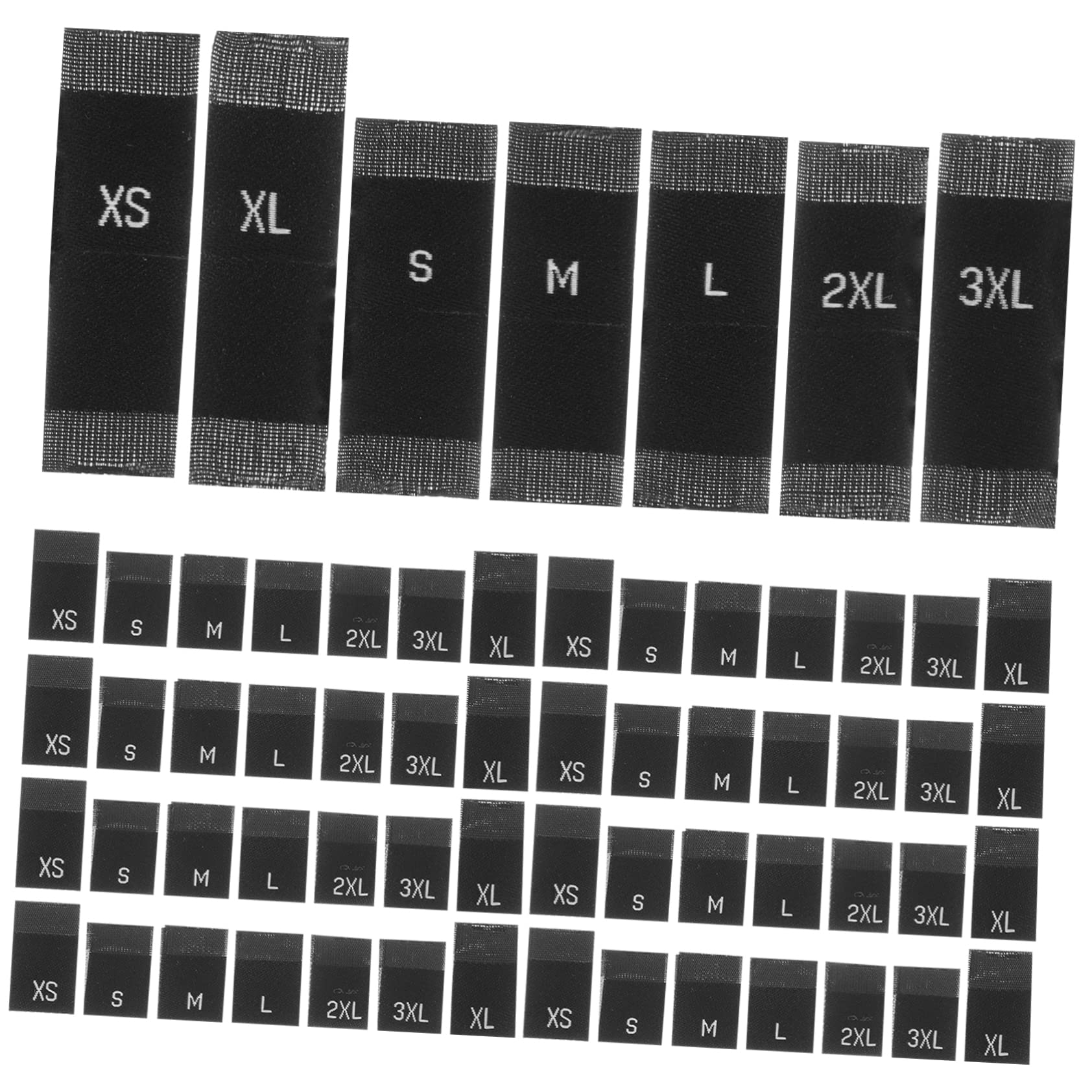 SOLUSTRE 2100pièces Étiquettes De Vêtements Étiquettes Coudre Pour Organiser Et Identifier Vêtements Tissu Pour Xs à Et Conviviales