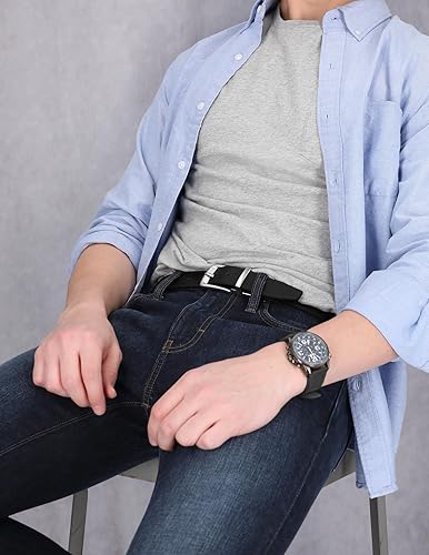 Miniatura 5 de Timberland Cinturón reversible de cuero clásico para hombre, Marrón