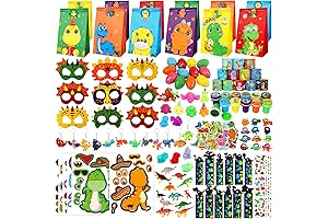 Dinosaur Party Favors (230PCS), Perfect for Kids' Birthdays and Dinosaur-themed Events