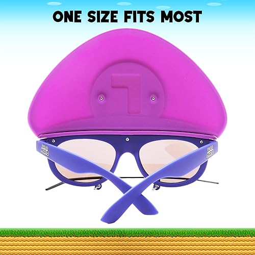 Miniatura 34 de Sun-Staches Gafas de sol oficiales de Super Mario Mario Luigi Peach Bowser Yoshi Wario o Waluigi accesorio de disfraz Se adapta a la mayoría