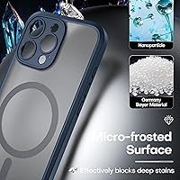 Vista 135 de ImpactStrong Magnetic Guard Designed for iPhone 14 Pro Max Case [Camera Protection] [Military Grade Drop Tested] [Compatible with MagSafe] Slim Black