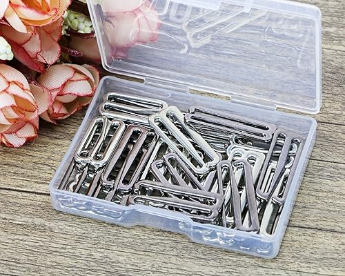 Miniatura 4 de Tupalizy 2 tamaños de ganchos de metal para brasier de traje de baño de repuesto para coser bikini halter traje de baño, parte superior de traje de