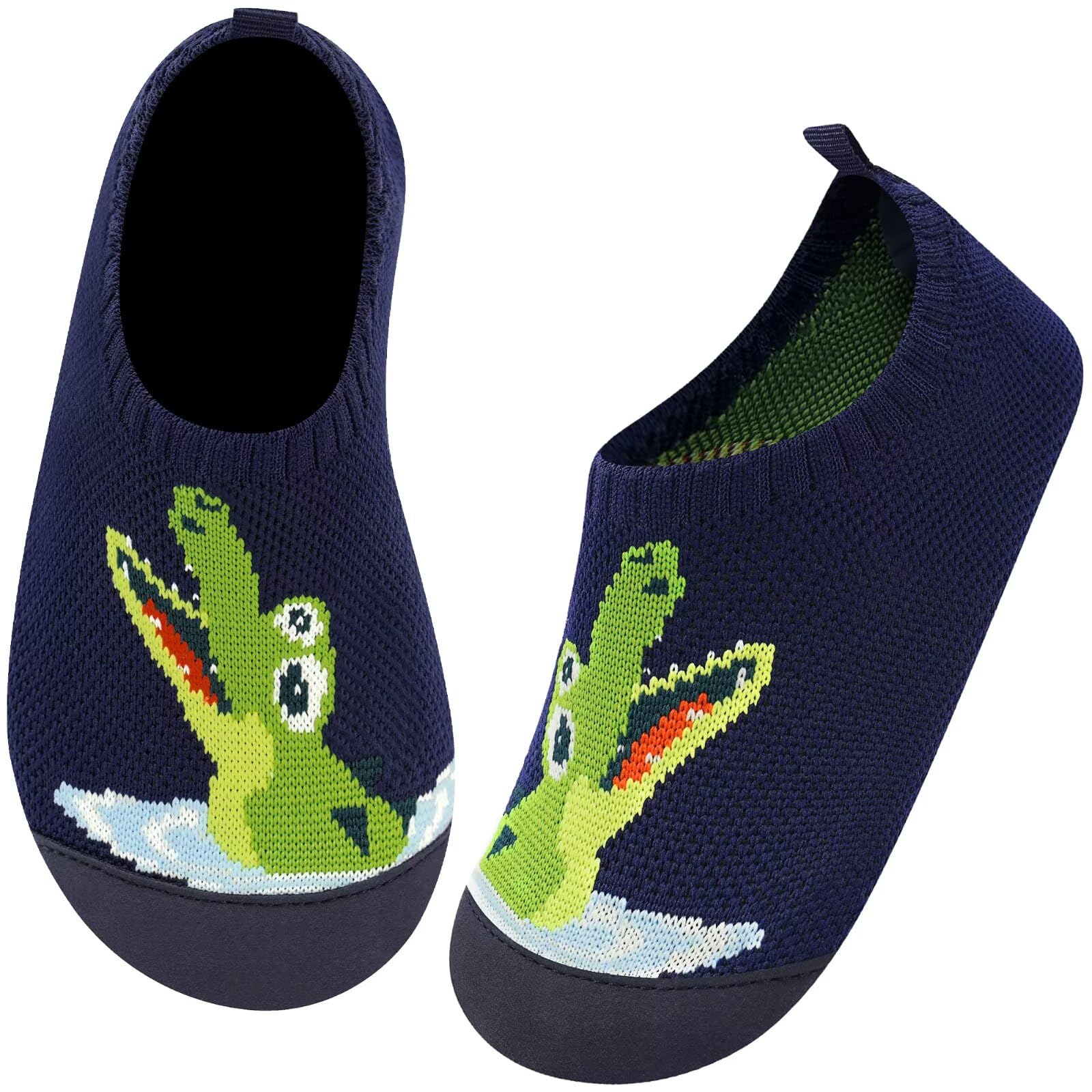 Kyopp Hausschuhe Kinder Junge Mädchen Atmungsaktive Rutschfest Barfussschuhe Turnschläppchen Weich Lauflernschuhe Kleinkinder Slippers