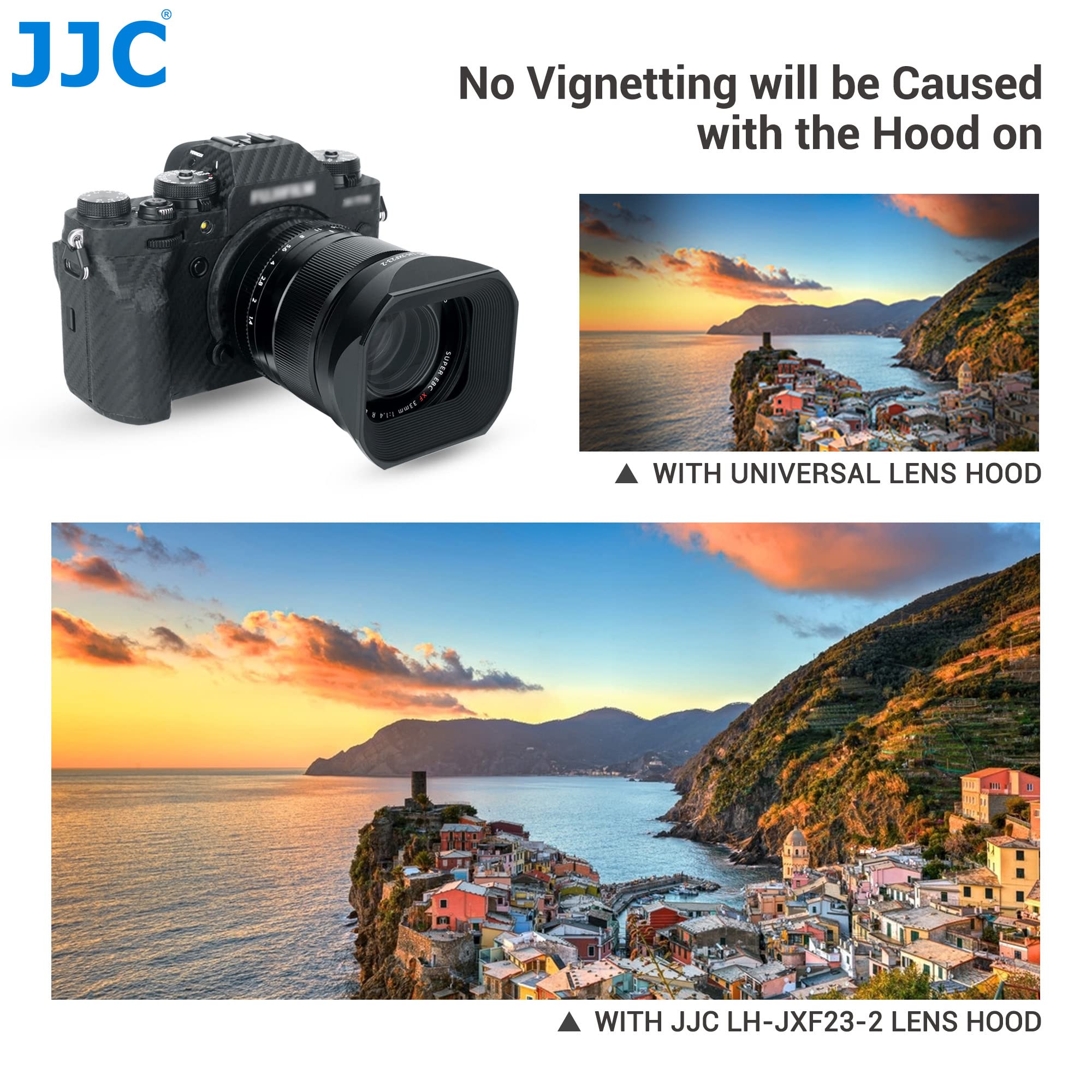 JJC Pare-soleil en métal avec capuchon pour Fujifilm XF 27mm f/2.8 R WR Remplacement de l'objectif LH-XF27 Fujifilm  44