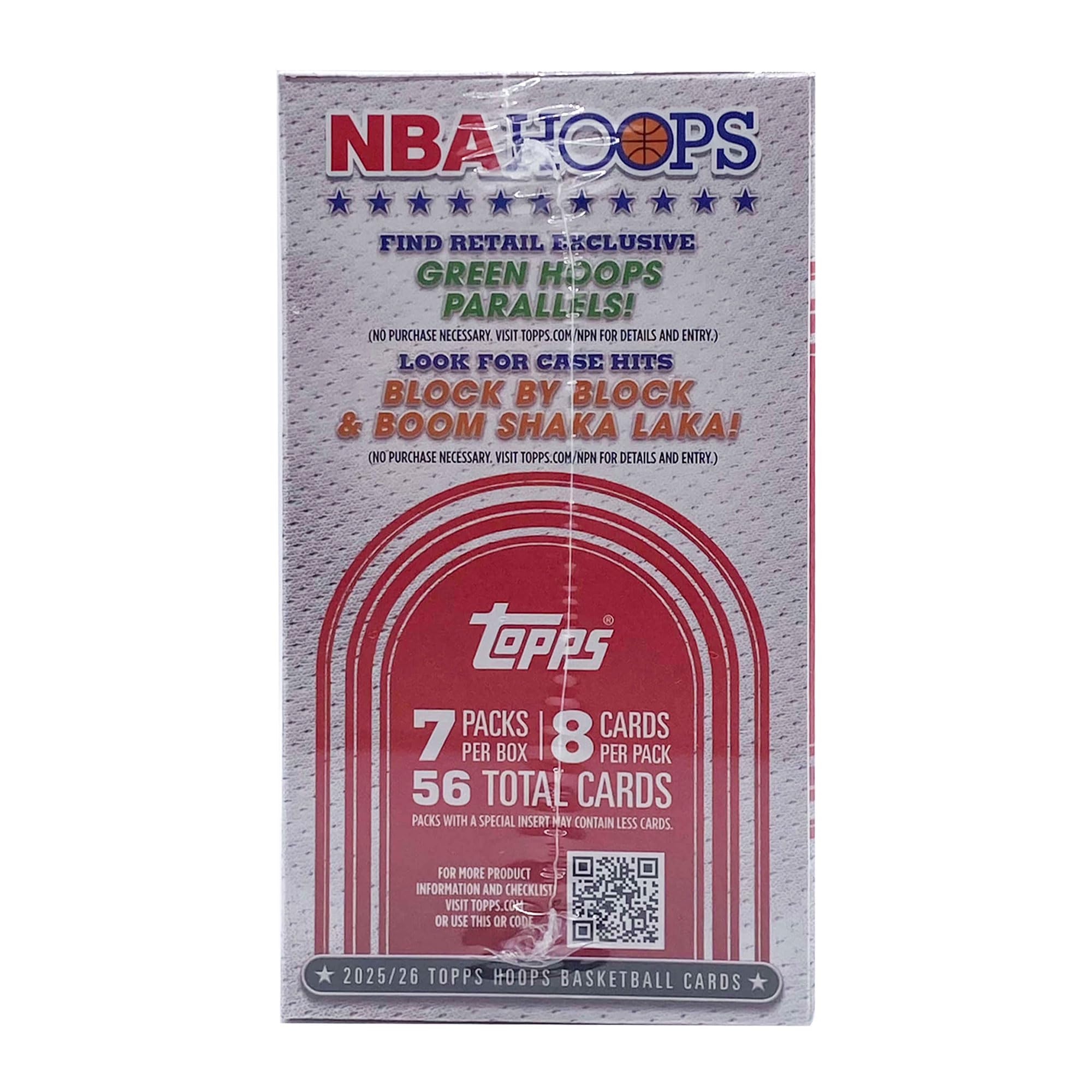 Topps Hoops 2025 2026 Value Box Basketball NBA & Card Up Sleeve