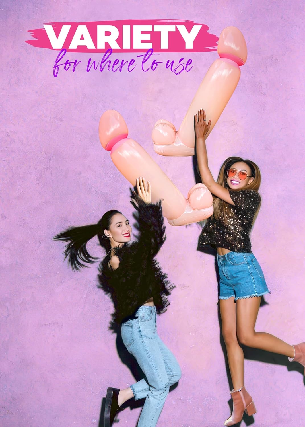 2pcs Bachelorette Party Balloons, Bridal Shower Decoration Kit, Inflatable Willy Balloon Bachelorette Party Kit, Inflatable Pennis Balloon, Bride Party Decorations